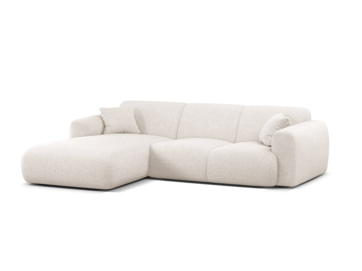 4-Sitzer Ecksofa links Molino in Light Beige-Eden präsentiert im Onlineshop von KAQTU Design AG. L-Sofa links ist von Micadoni
