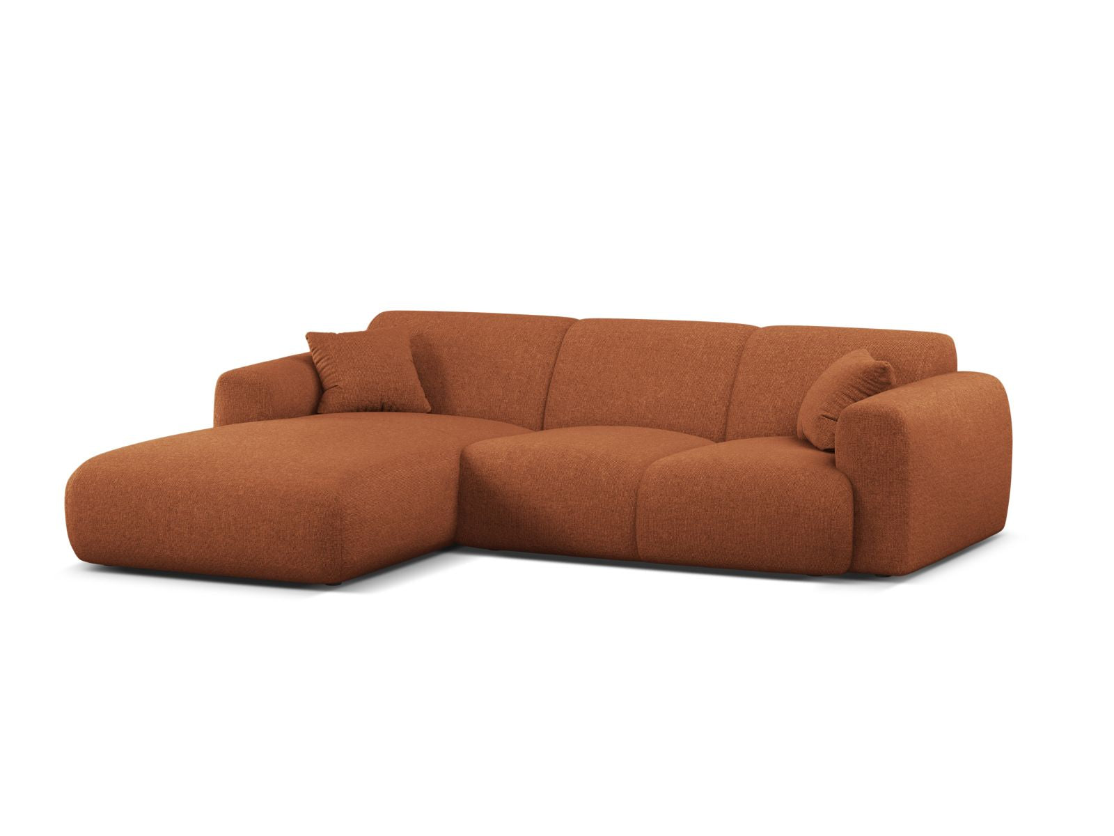 Stylisches 4-Sitzer Ecksofa links Molino in modernem Brick-Eden, ideal für gemütliche Wohnräume und entspannte Abende.
