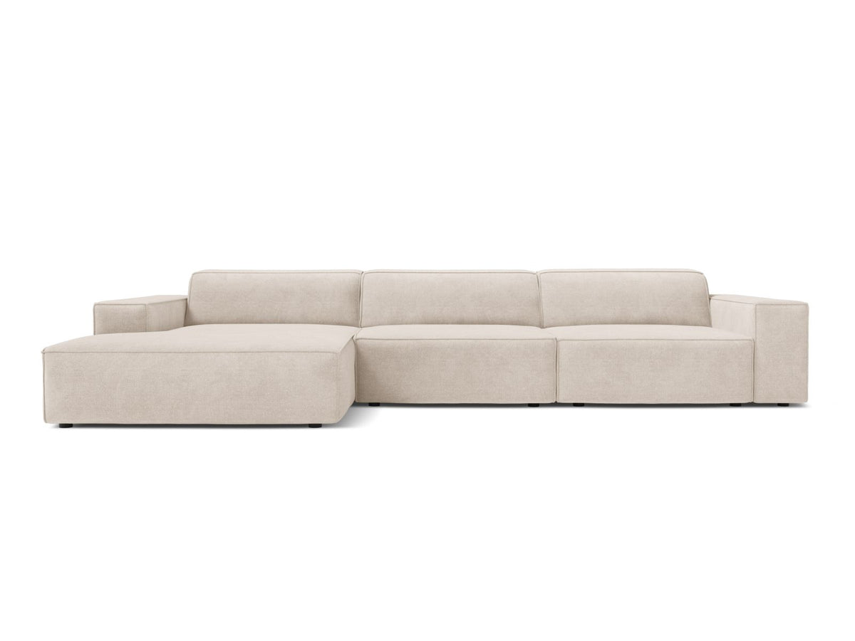 4-Sitzer Ecksofa links modular Jodie in Beige-Liberty präsentiert im Onlineshop von KAQTU Design AG. Ecksofa links ist von Micadoni