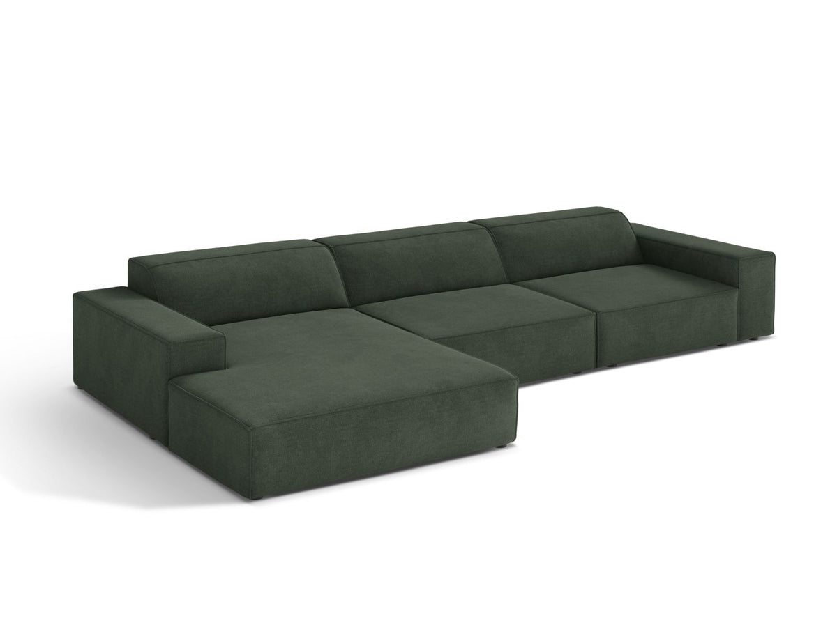 4-Sitzer Ecksofa links modular Jodie in Moss Green-Liberty präsentiert im Onlineshop von KAQTU Design AG. Ecksofa links ist von Micadoni