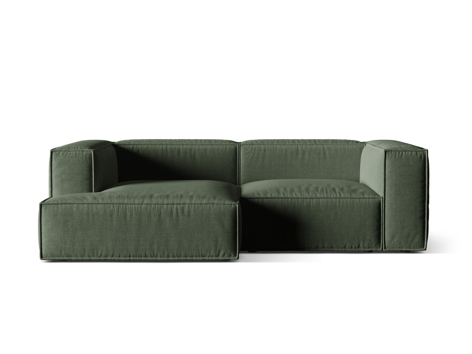 Nuria Modulares Ecksofa links 3 Sitzer in Moss Green präsentiert im Onlineshop von KAQTU Design AG. Ecksofa links ist von Micadoni