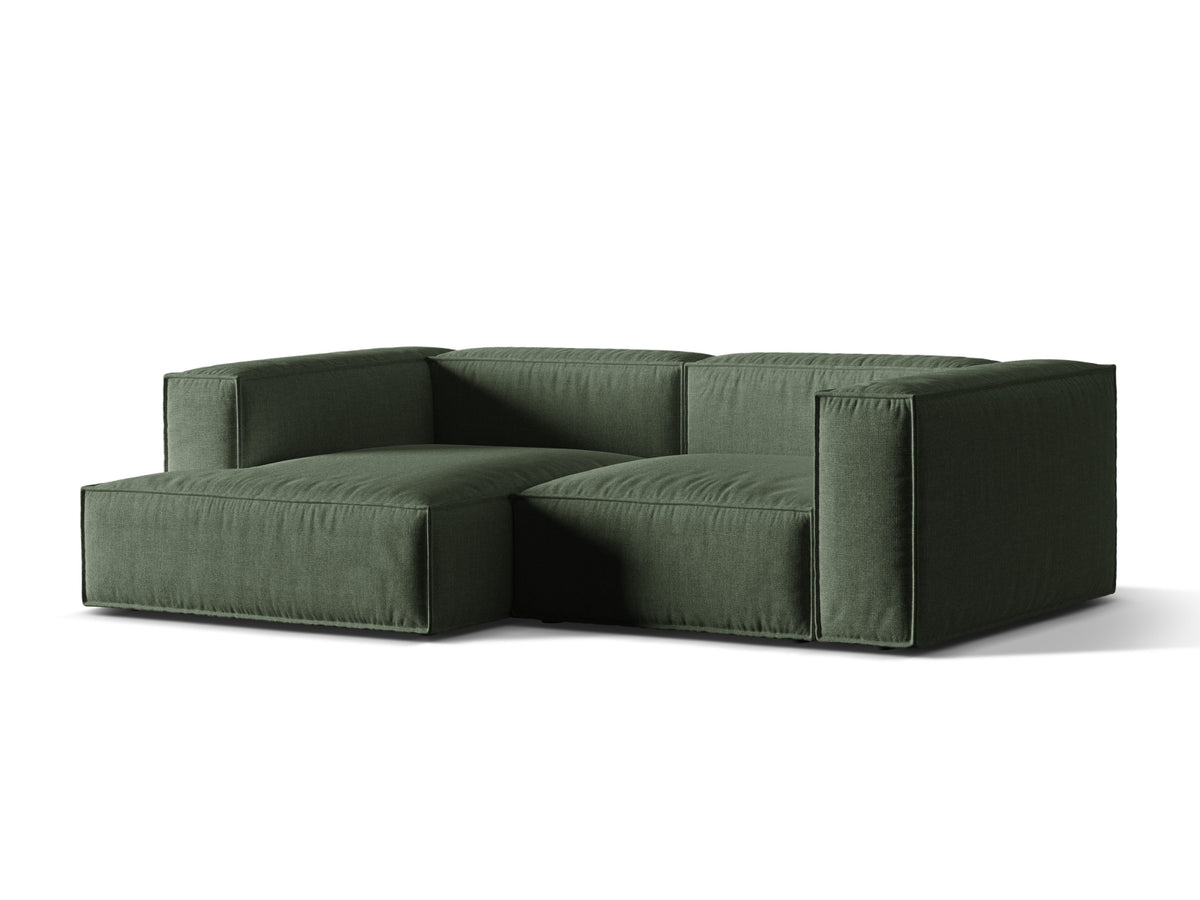 3-Sitzer Ecksofa links modular Nuria in Moss Green-Liberty präsentiert im Onlineshop von KAQTU Design AG. Ecksofa links ist von Micadoni