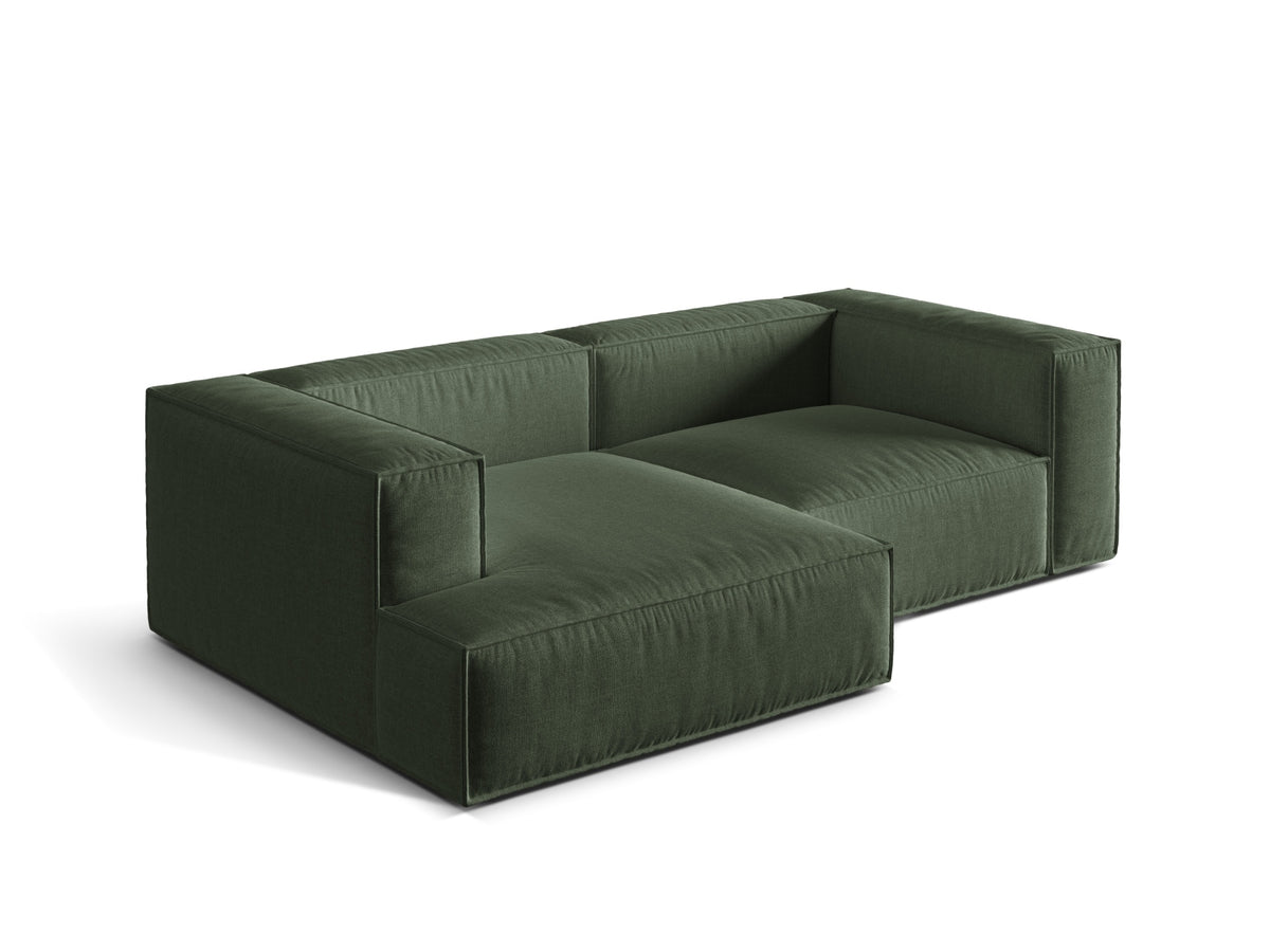 3-Sitzer Ecksofa links modular Nuria in Moss Green-Liberty präsentiert im Onlineshop von KAQTU Design AG. Ecksofa links ist von Micadoni