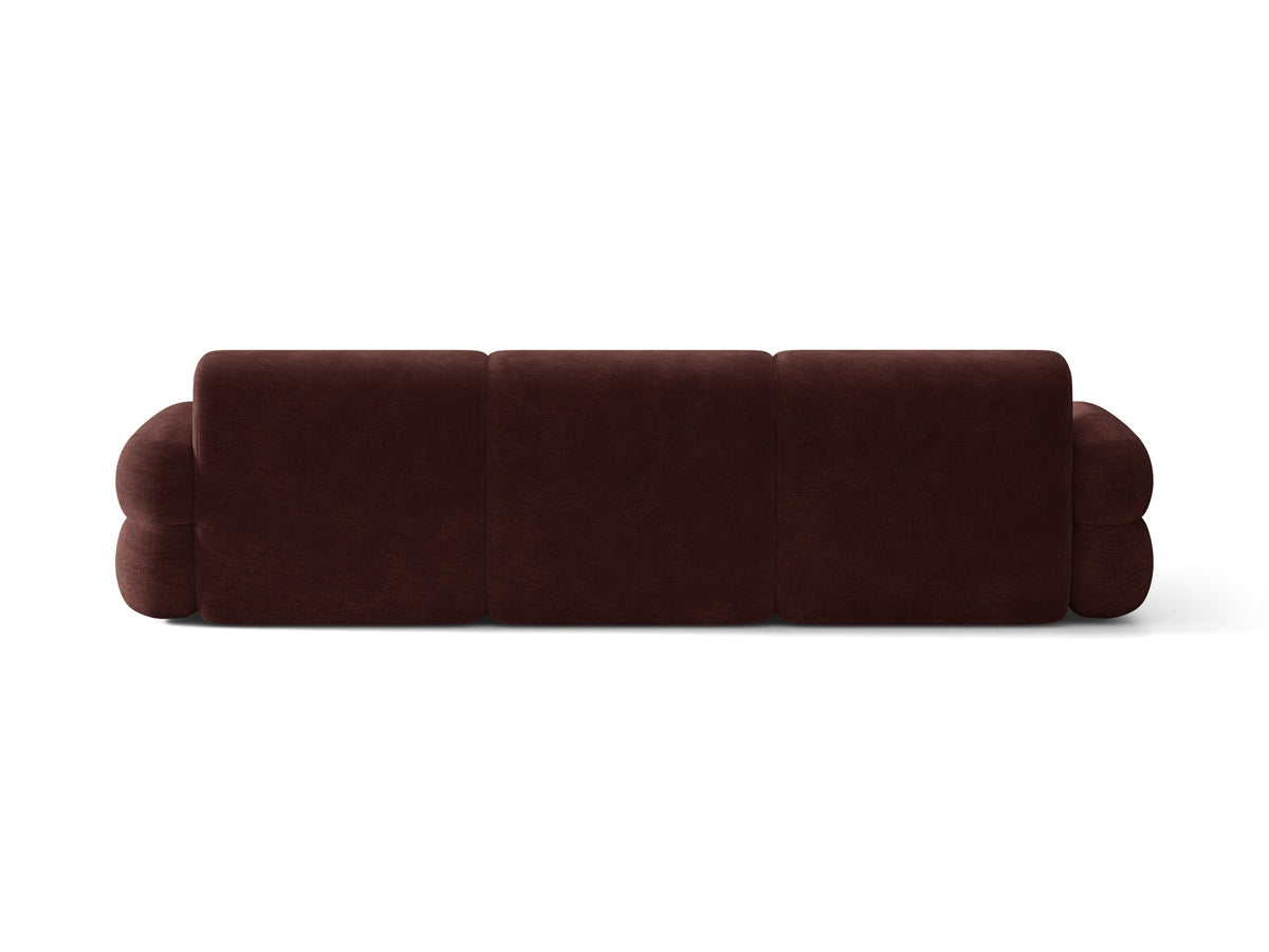 Linkes L-Ecksofa Neo von Micadoni in Dunkles Olivgrün, mit hoher Rückenlehne, schwarzen Kunststoffbeinen und tiefer gepolsterter Sitzfläche.