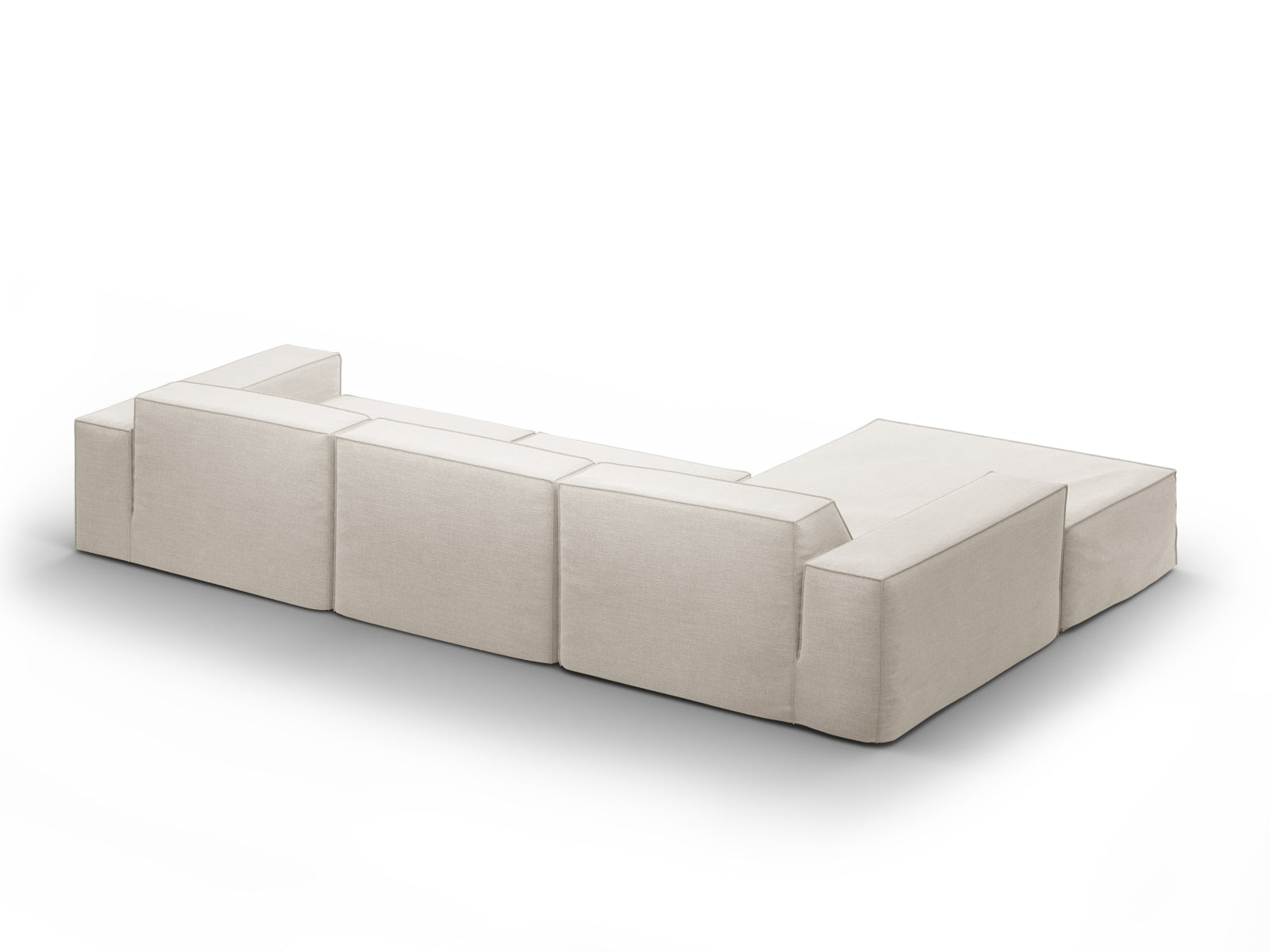 Jodie Modulares Ecksofa links 4 Sitzer in Natural präsentiert im Onlineshop von KAQTU Design AG. Ecksofa links ist von Micadoni