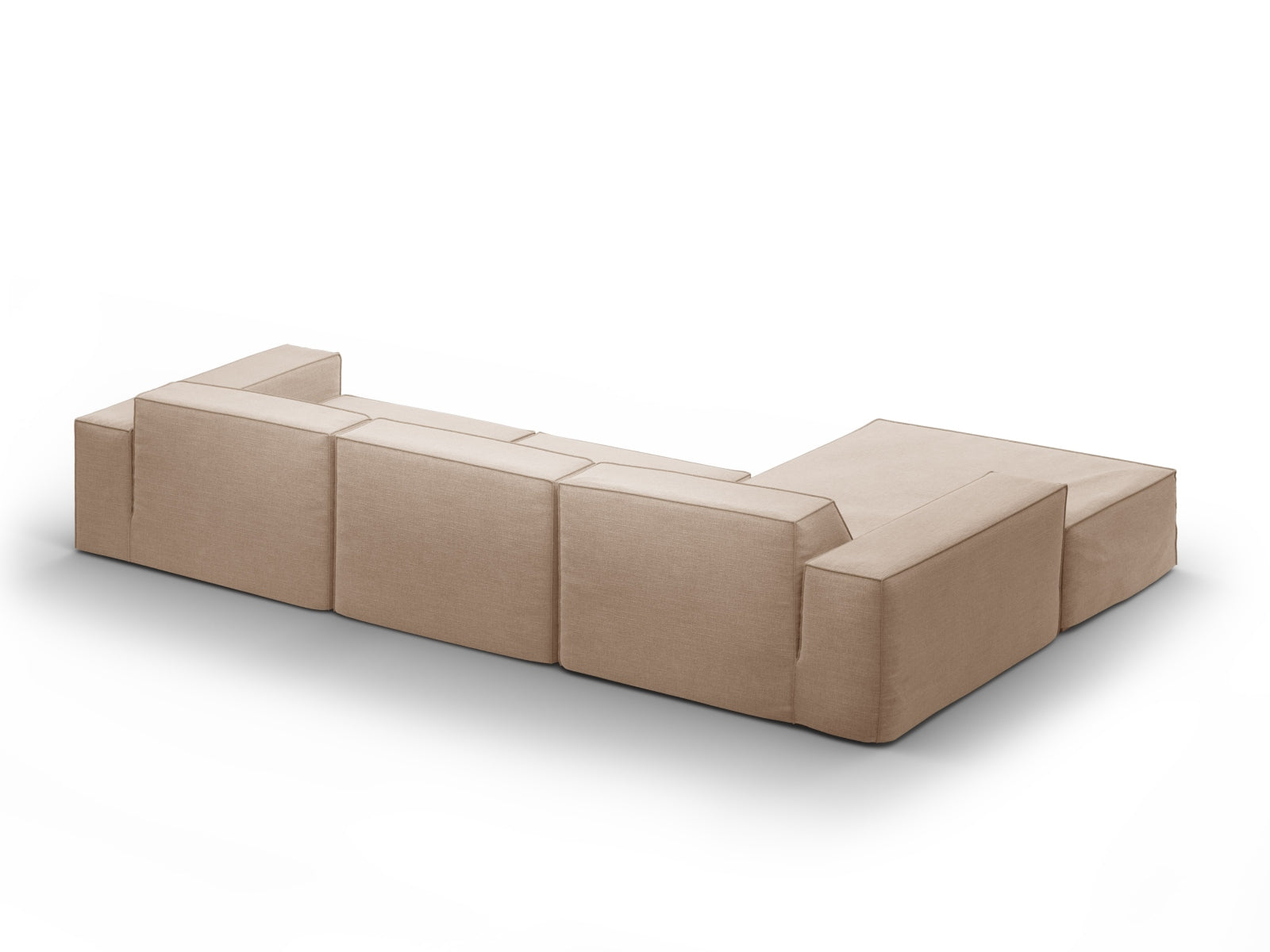 Jodie Modulares Ecksofa links 4 Sitzer in Sand präsentiert im Onlineshop von KAQTU Design AG. Ecksofa links ist von Micadoni