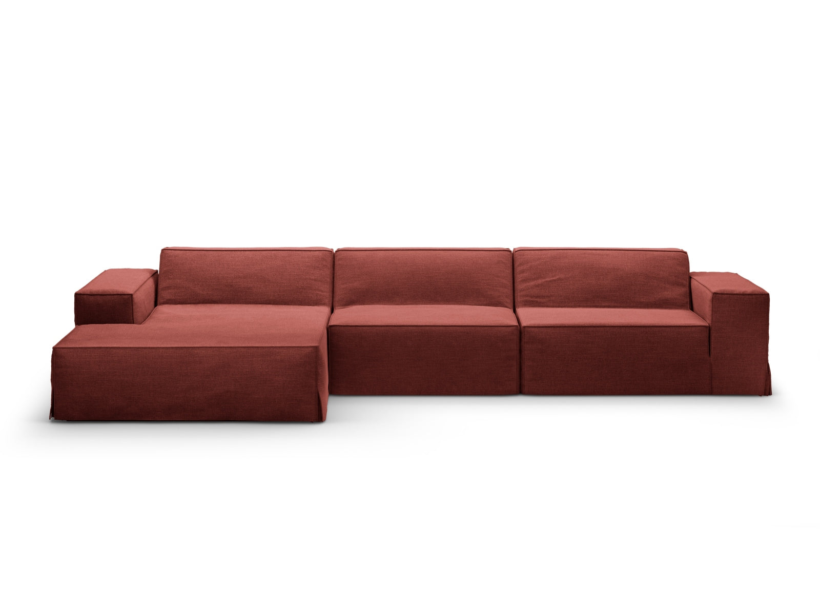 Jodie Modulares Ecksofa links 4 Sitzer in Cherrywood präsentiert im Onlineshop von KAQTU Design AG. Ecksofa links ist von Micadoni