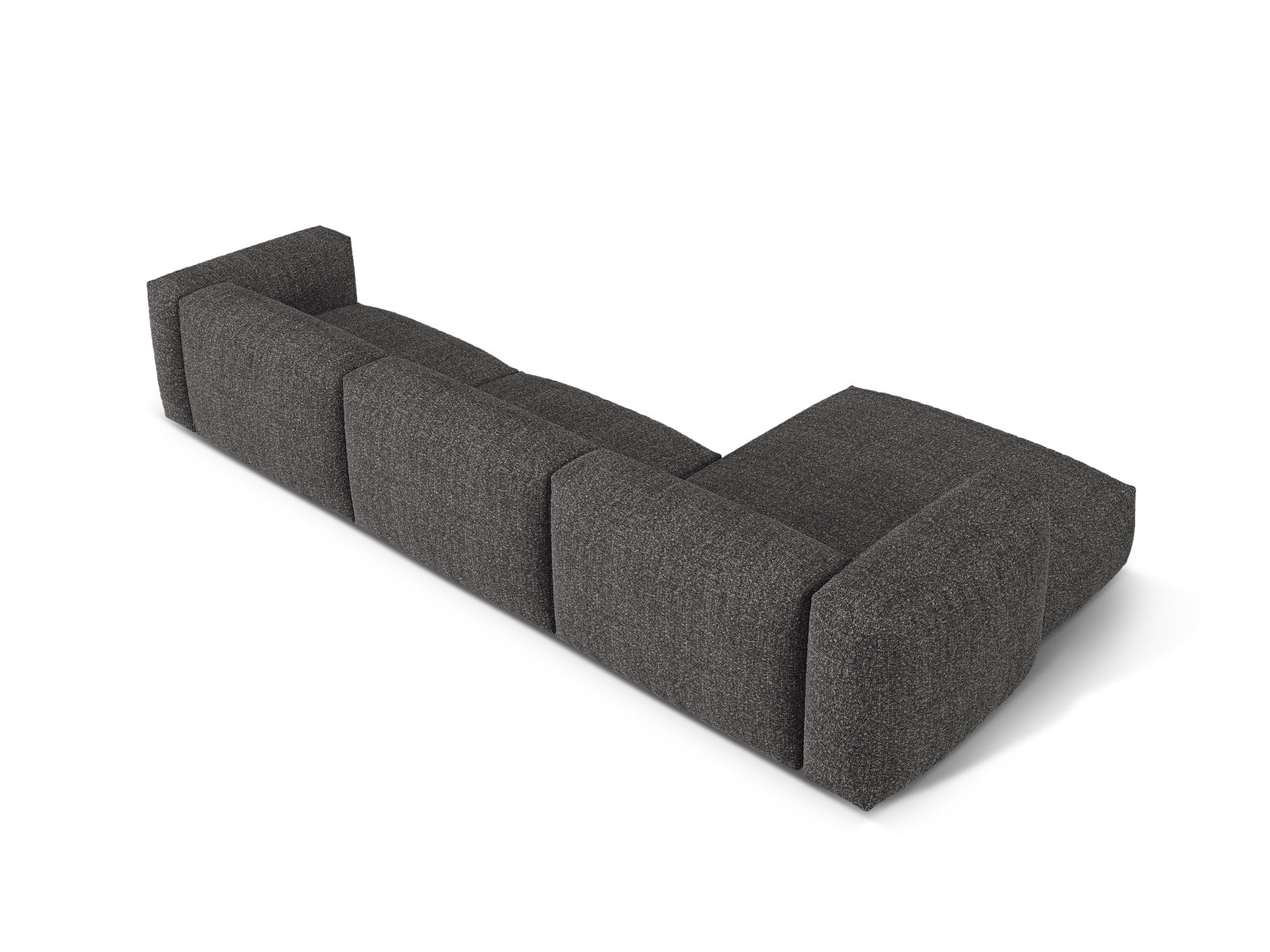 Modernes 3-Sitzer XL Ecksofa links Martina in edlem Anthrazit, perfekt für gemütliche Abende und stilvolle Einrichtungsideen.
