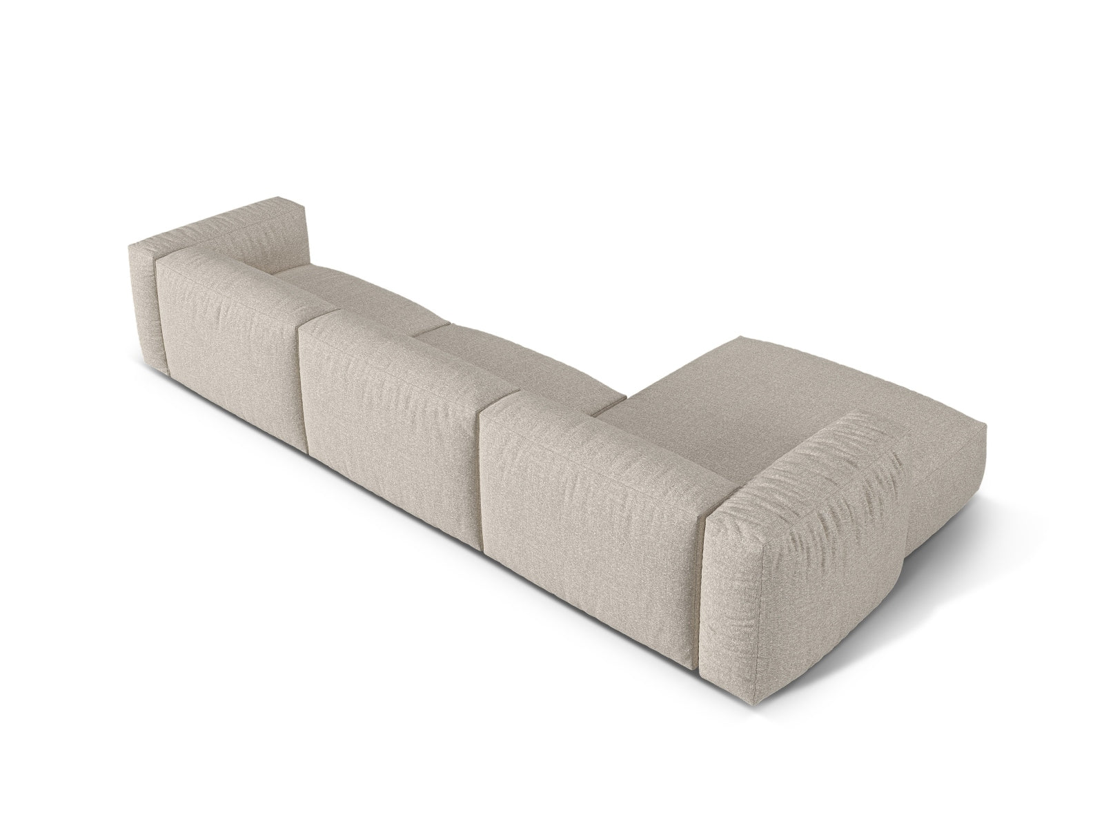 Beige 3-Sitzer XL Ecksofa Martina von Micadoni, modernes und elegantes Möbelstück für komfortable Entspannung in jedem Wohnraum.