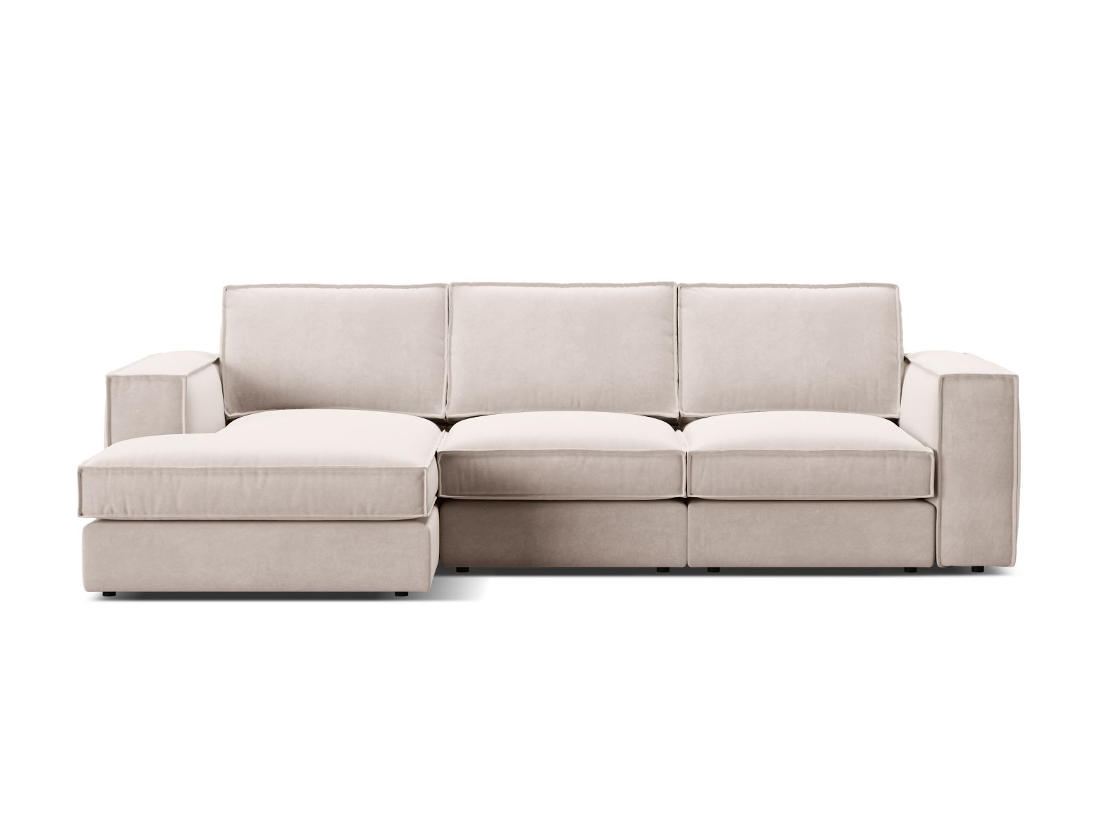 3-Sitzer Modular Ecksofa links Pola in Beige-Salvador präsentiert im Onlineshop von KAQTU Design AG. Ecksofa links ist von Micadoni