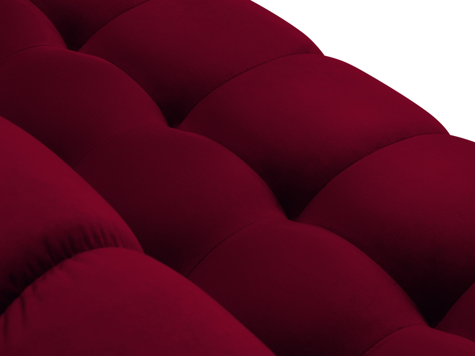 Mamaia Velour Ecksofa links 5 Sitzer in Red/Gold präsentiert im Onlineshop von KAQTU Design AG. Ecksofa links ist von Micadoni
