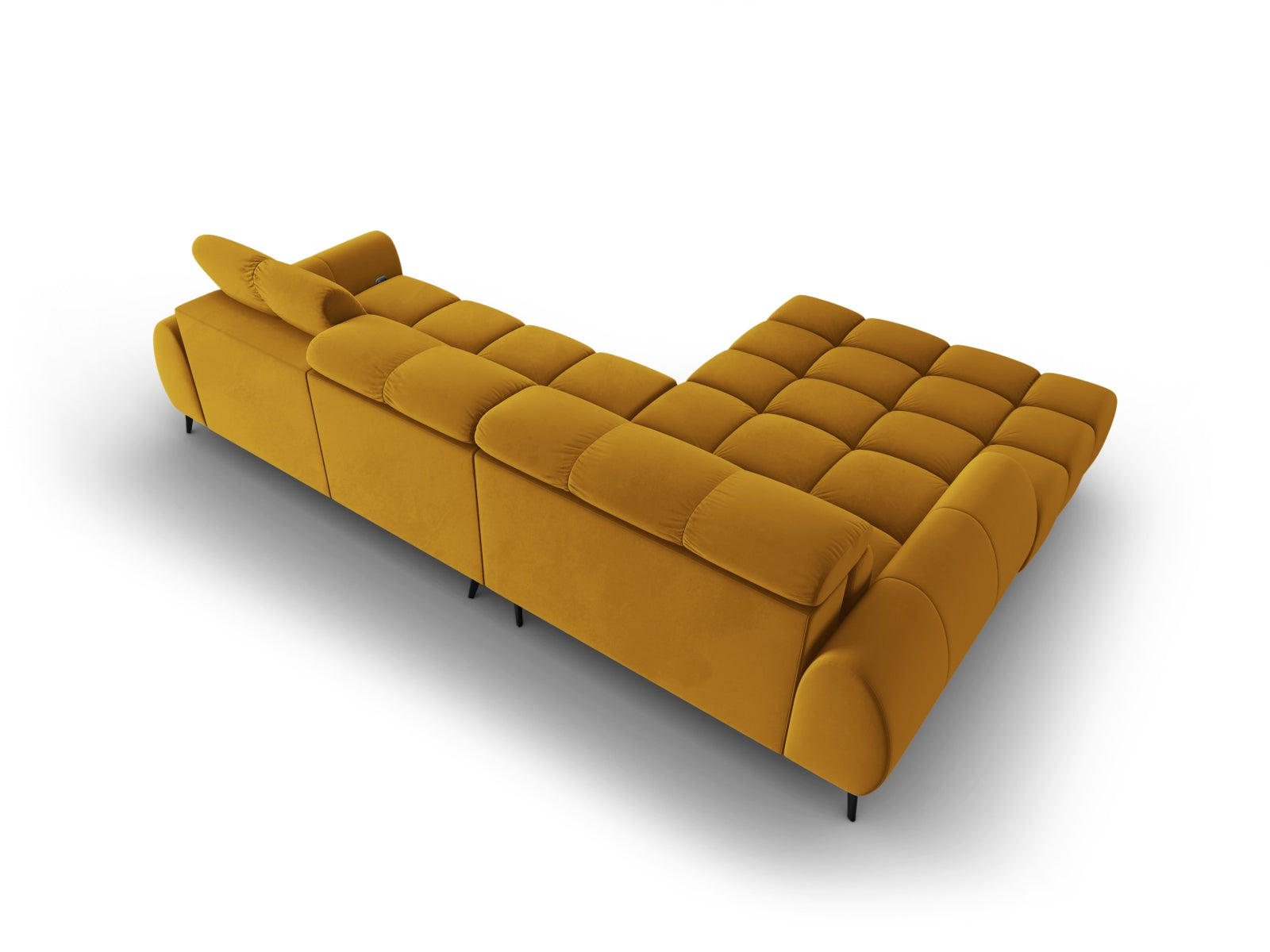 Entdecken Sie das Alyse Velour Electric Ecksofa links von Micadoni – ein stilvolles 5-Sitzer Sofa, das Komfort und modernes Design perfekt kombiniert.