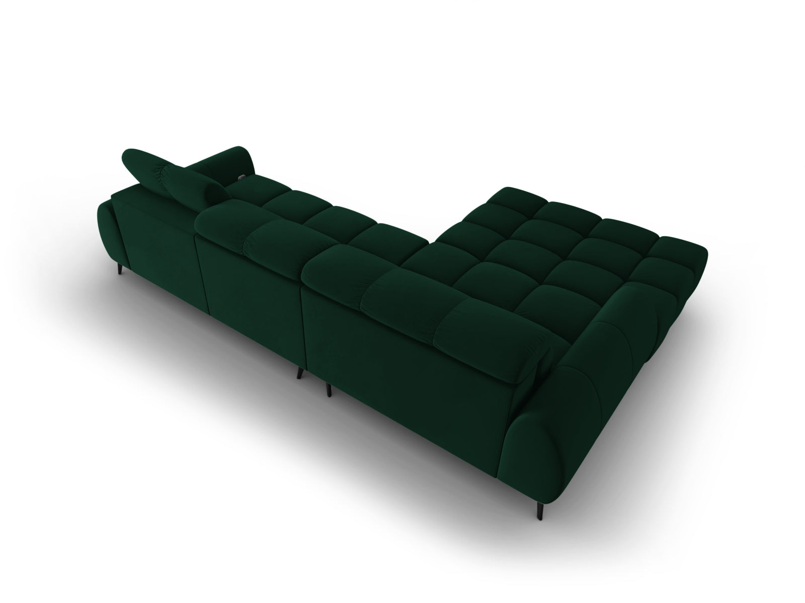 Entdecken Sie das Alyse Velour Electric Ecksofa links von Micadoni – ein stilvolles 5-Sitzer Sofa, das Komfort und modernes Design perfekt kombiniert.