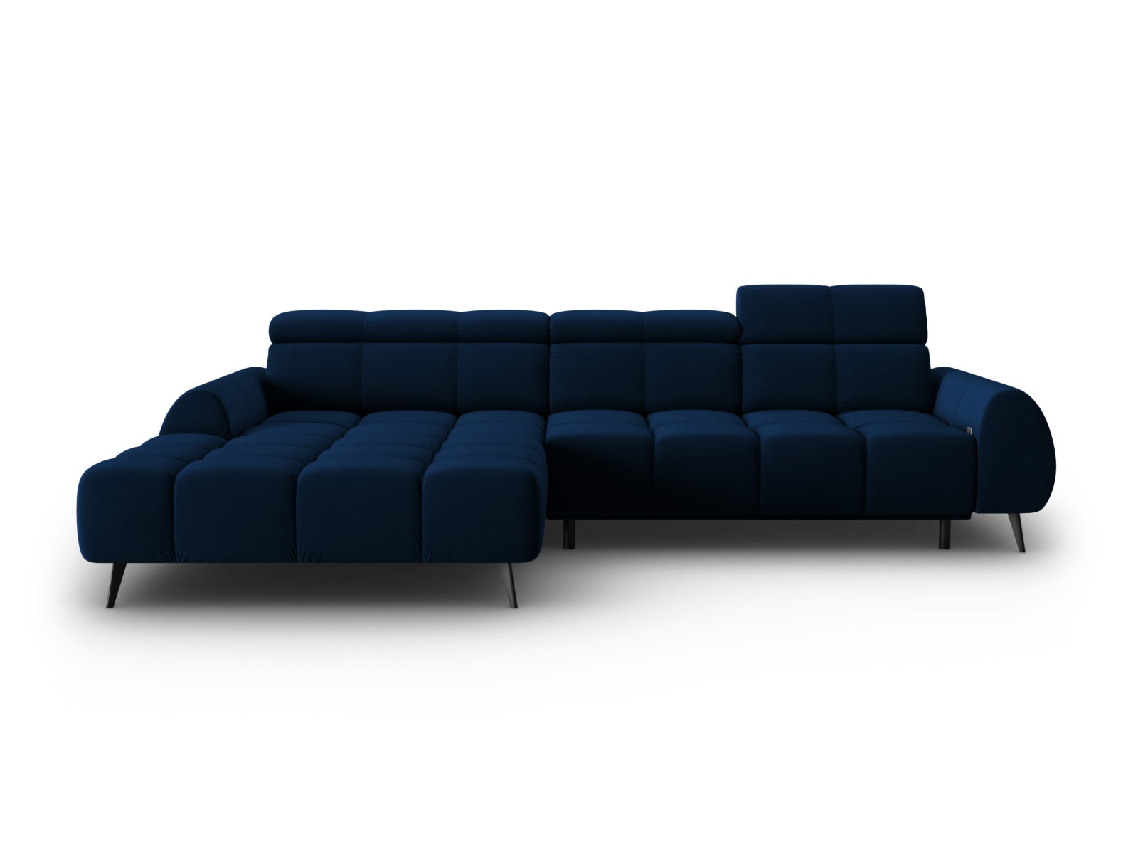 Entdecken Sie das Alyse Velour Electric Ecksofa links von Micadoni – ein stilvolles 5-Sitzer Sofa, das Komfort und modernes Design perfekt kombiniert.