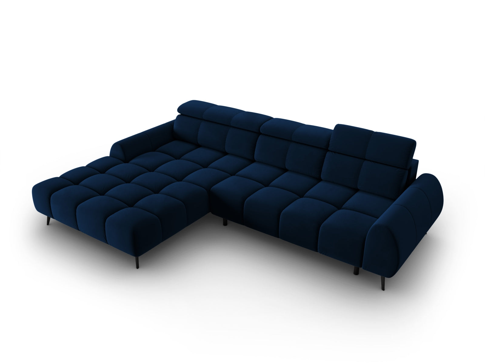 Entdecken Sie das Alyse Velour Electric Ecksofa links von Micadoni – ein stilvolles 5-Sitzer Sofa, das modernen Komfort und Eleganz perfekt kombiniert.