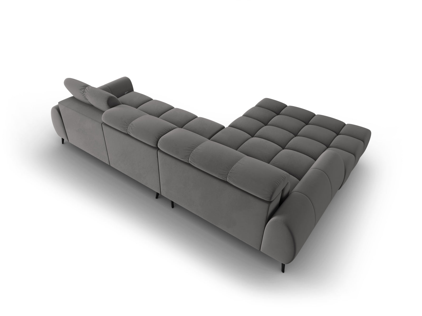 Entdecken Sie das Alyse Velour Electric Ecksofa links von Micadoni – ein stilvolles 5-Sitzer Sofa, das Komfort und modernes Design perfekt kombiniert.