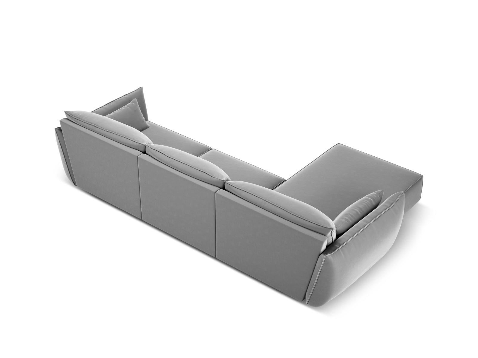 Erleben Sie das luxuriöse Kaelle Velour Ecksofa links 4 Sitzer von Micadoni – der perfekte Ort für gesellige Abende und stilvolle Entspannung.