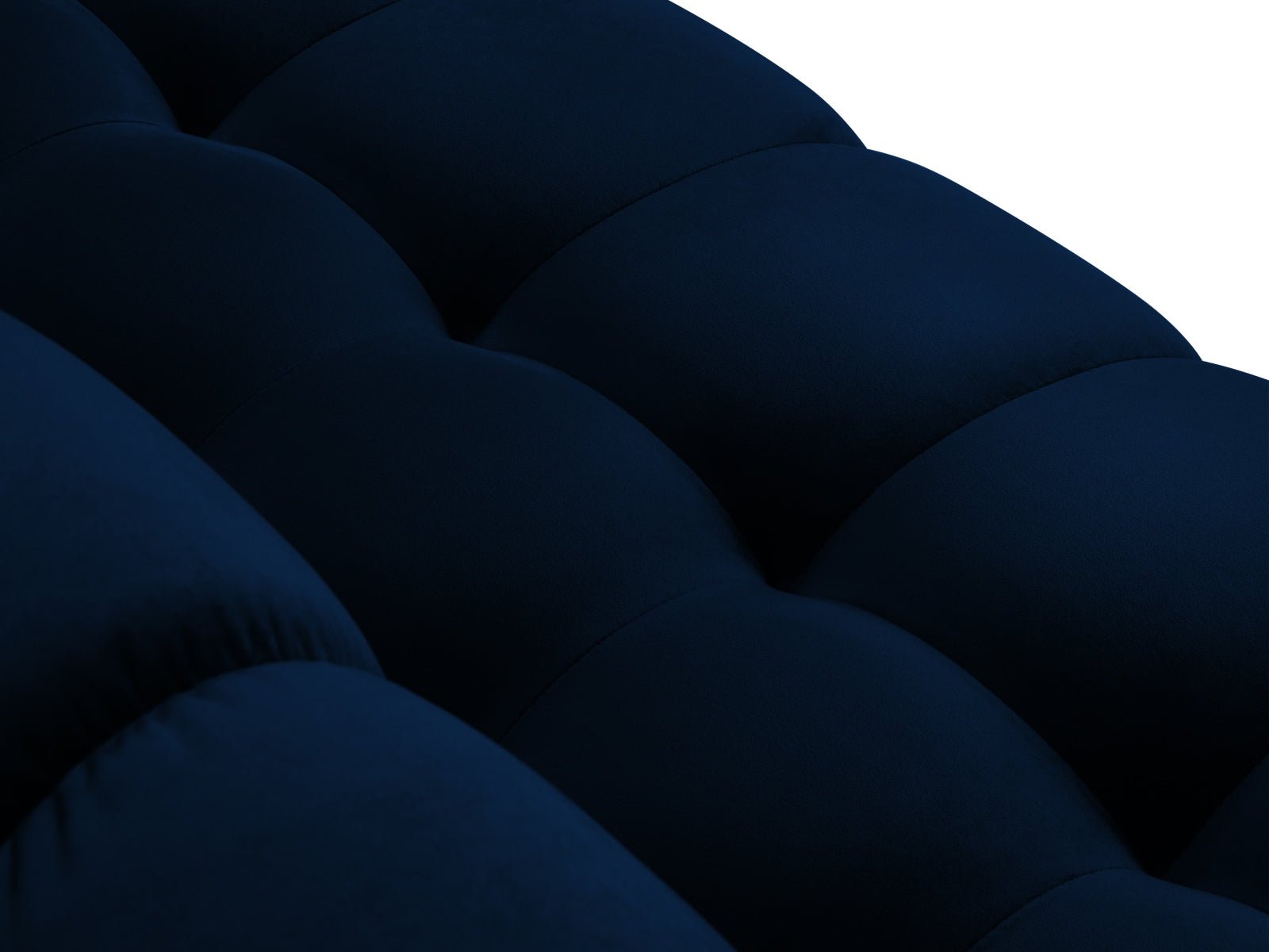 Mamaia Velour Ecksofa links 5 Sitzer in Royal Blue/Schwarz präsentiert im Onlineshop von KAQTU Design AG. Ecksofa links ist von Micadoni