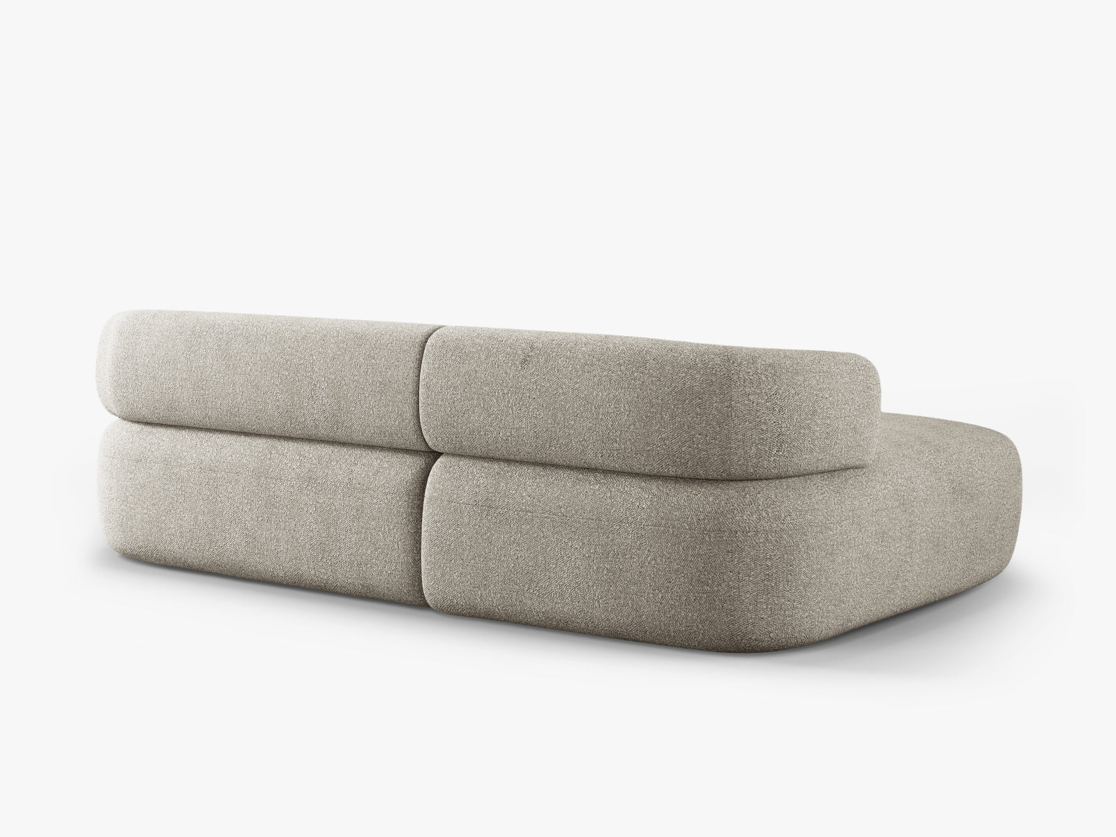 Jenny Boucle Ecksofa links 5 Sitzer in Light Grey präsentiert im Onlineshop von KAQTU Design AG. Ecksofa links ist von Micadoni