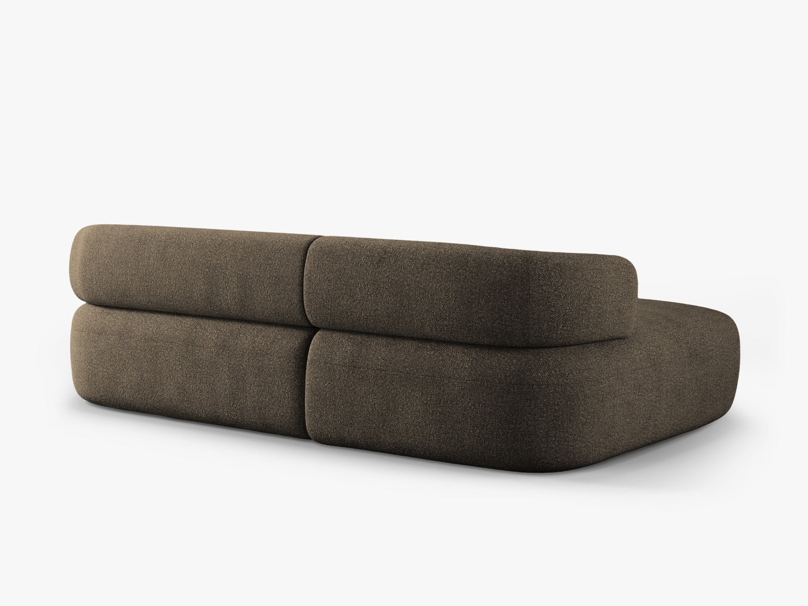 Jenny Boucle Ecksofa links 5 Sitzer in Grey Brown präsentiert im Onlineshop von KAQTU Design AG. Ecksofa links ist von Micadoni