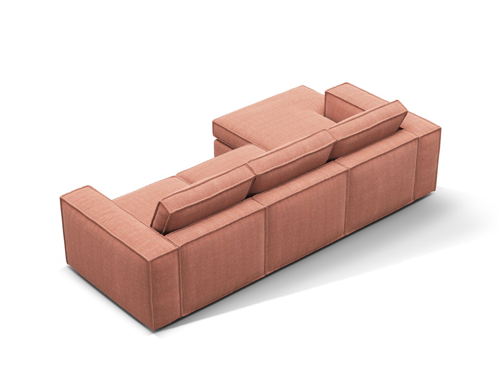 Stylisches, modulares 3-Sitzer Ecksofa links Pola von Micadoni, perfekt für zeitgemäße Einrichtungen und gemütliche Stunden.
