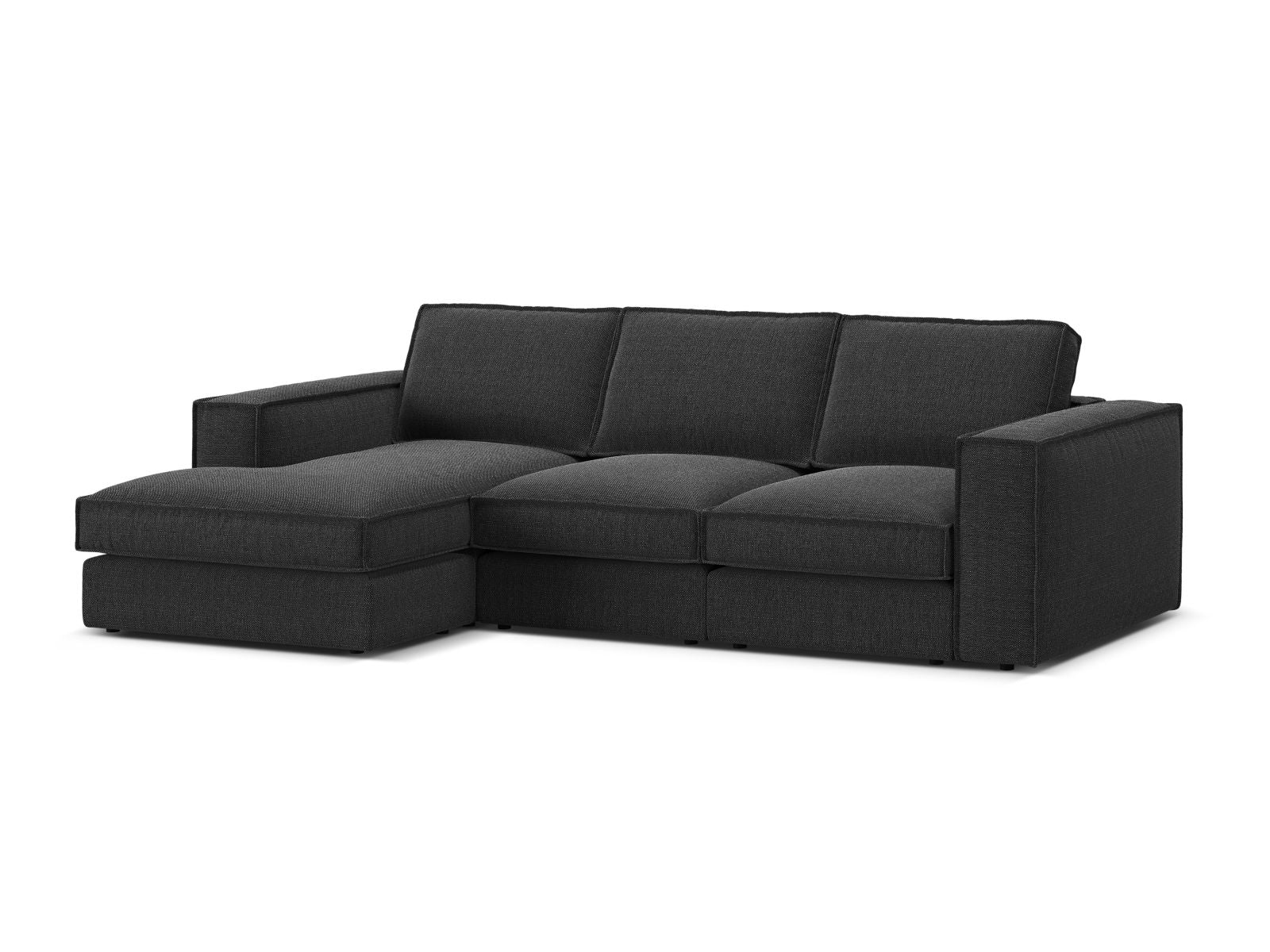 Elegantes 3-Sitzer Ecksofa Pola von Micadoni, linksseitig, ideal für stilvolle Wohnräume. Bequem und modern gestaltet.