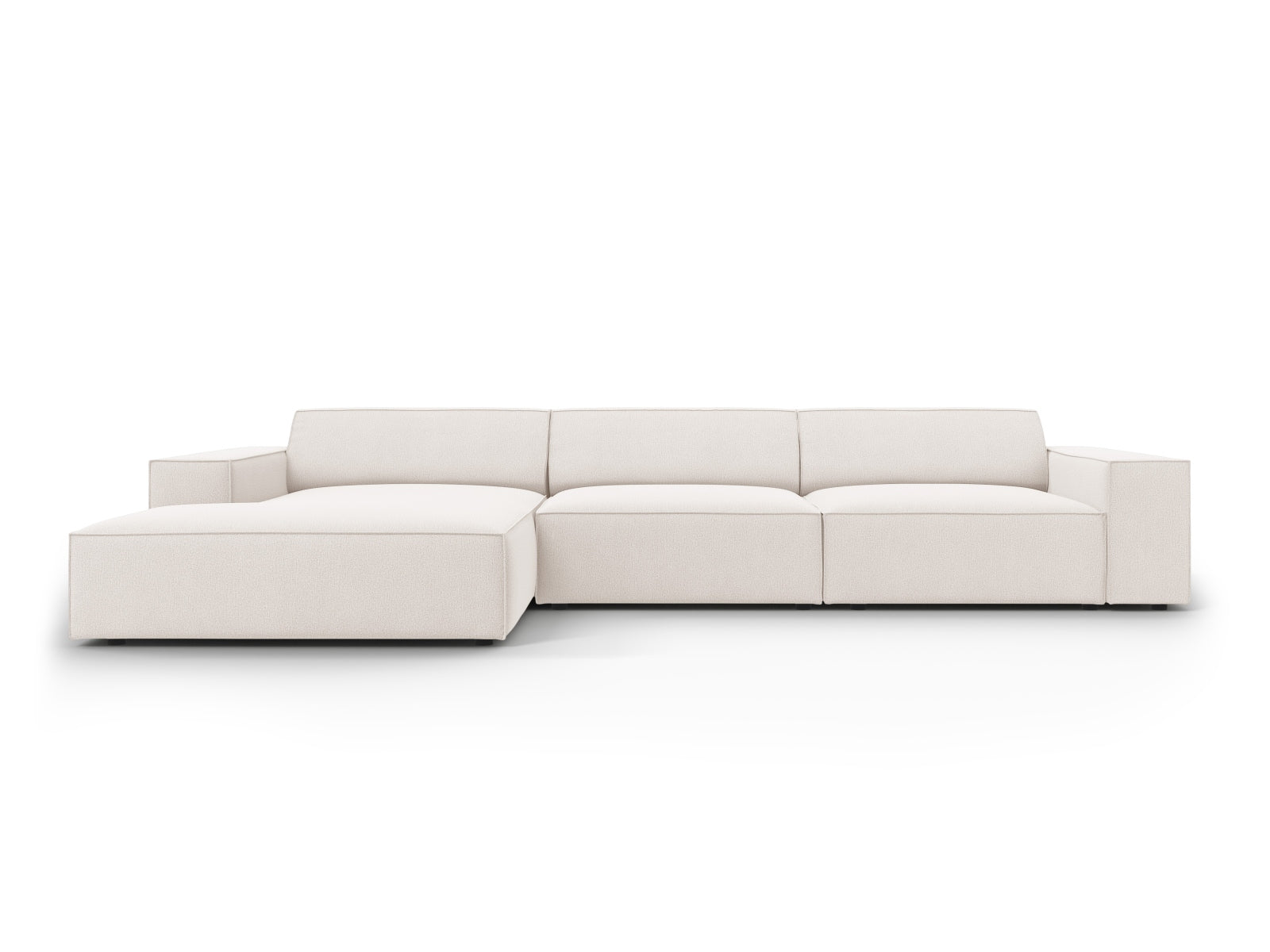 Jodie Modulares Ecksofa links 4 Sitzer in Light Beige präsentiert im Onlineshop von KAQTU Design AG. Ecksofa links ist von Micadoni