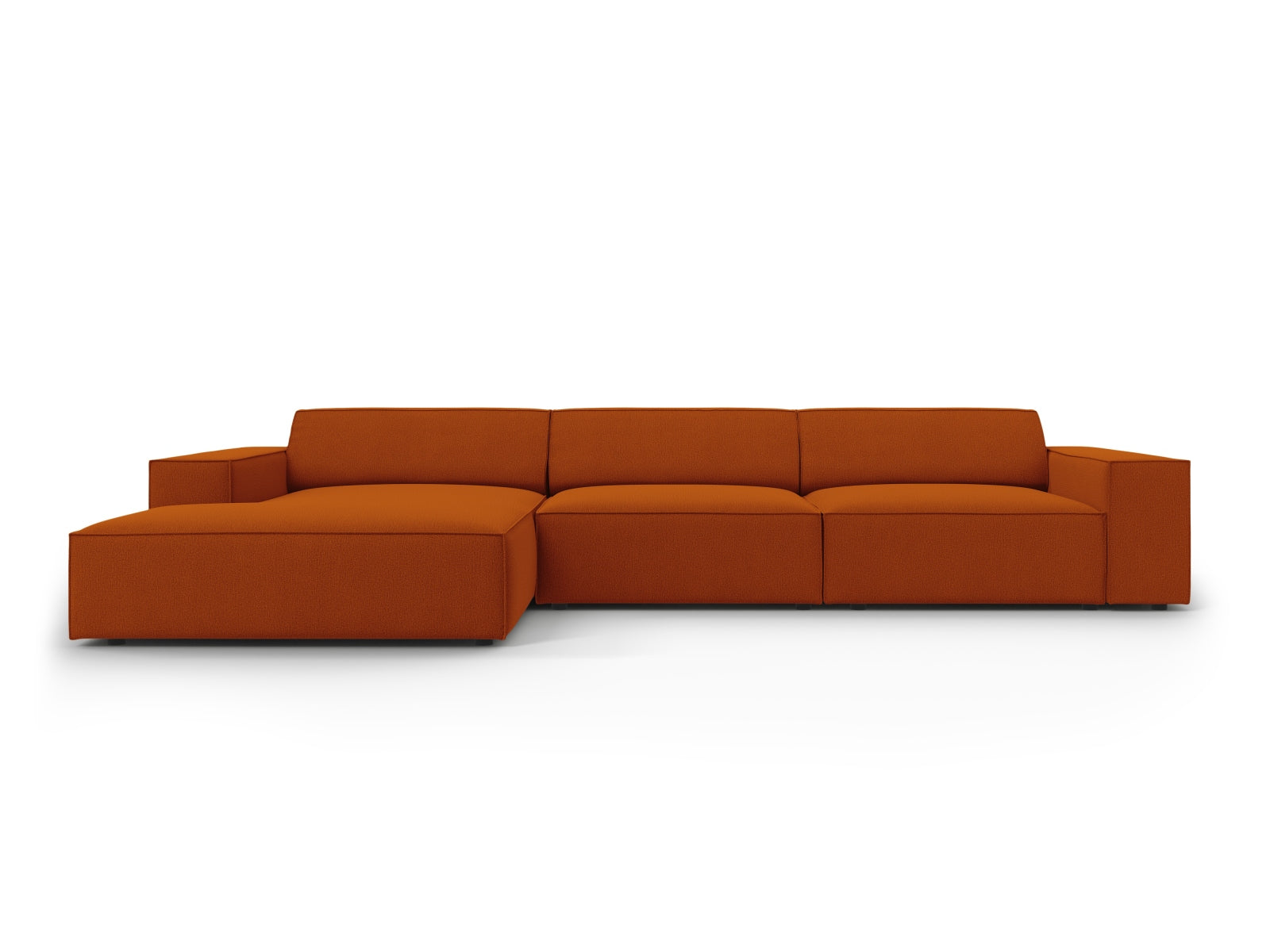 Jodie Modulares Ecksofa links 4 Sitzer in Terracotta präsentiert im Onlineshop von KAQTU Design AG. Ecksofa links ist von Micadoni