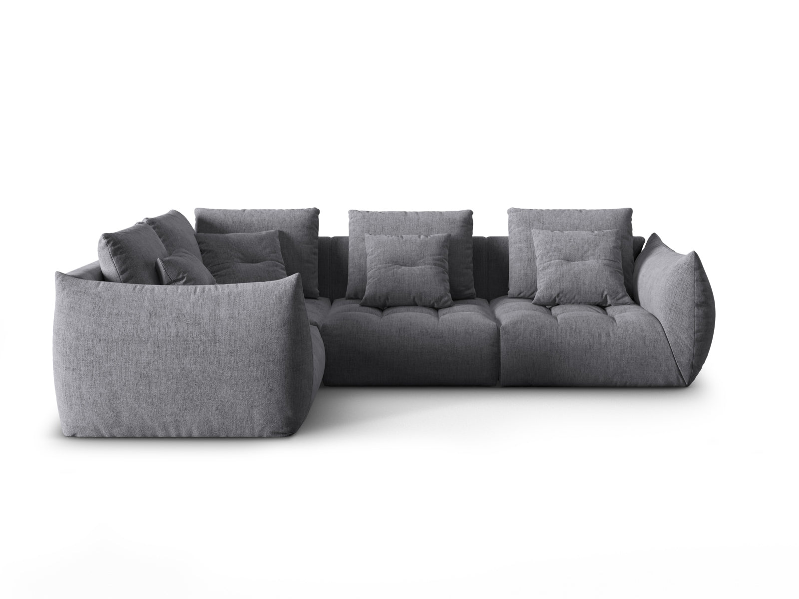 Bloom Modulares Ecksofa links 3 Sitzer in Grey präsentiert im Onlineshop von KAQTU Design AG. Ecksofa links ist von Micadoni