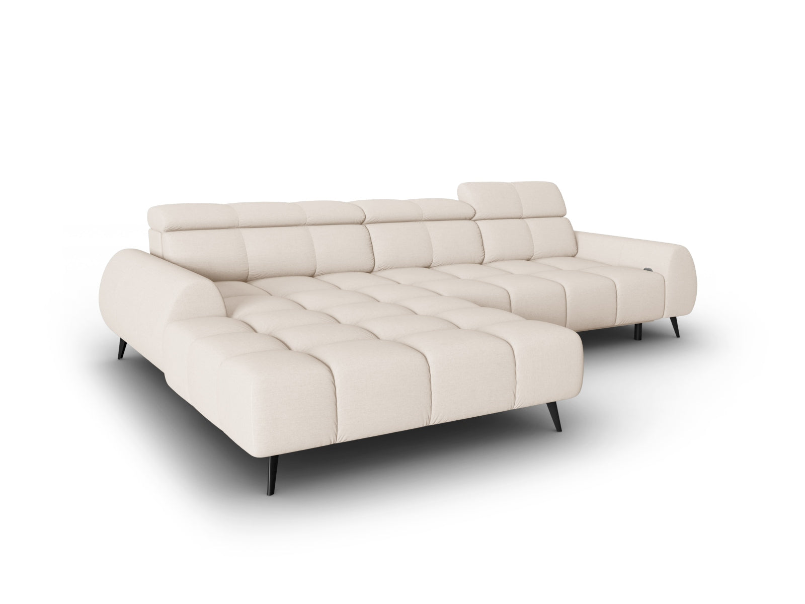 Erleben Sie das Alyse Electric Ecksofa links 5 Sitzer von Micadoni – stilvolles Design trifft auf erstklassigen Komfort für Ihr Wohnzimmer.