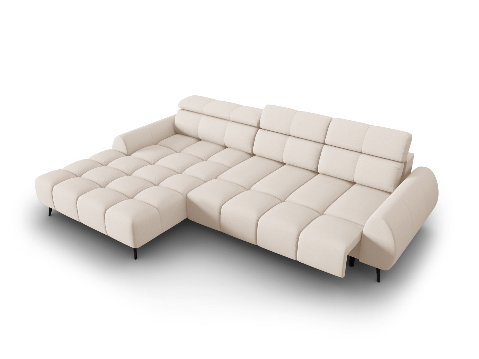Erleben Sie das Alyse Electric Ecksofa links 5 Sitzer von Micadoni – stilvolles Design trifft auf erstklassigen Komfort für Ihr Wohnzimmer.