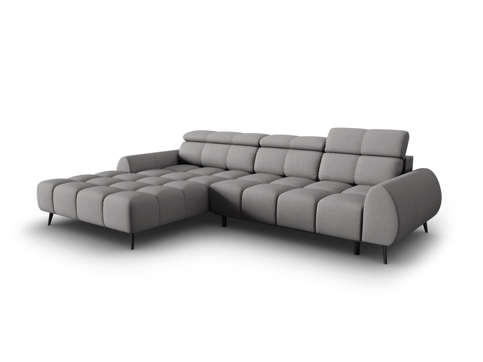 Alyse Electric Ecksofa links 5 Sitzer in Light Grey präsentiert im Onlineshop von KAQTU Design AG. Ecksofa links ist von Micadoni