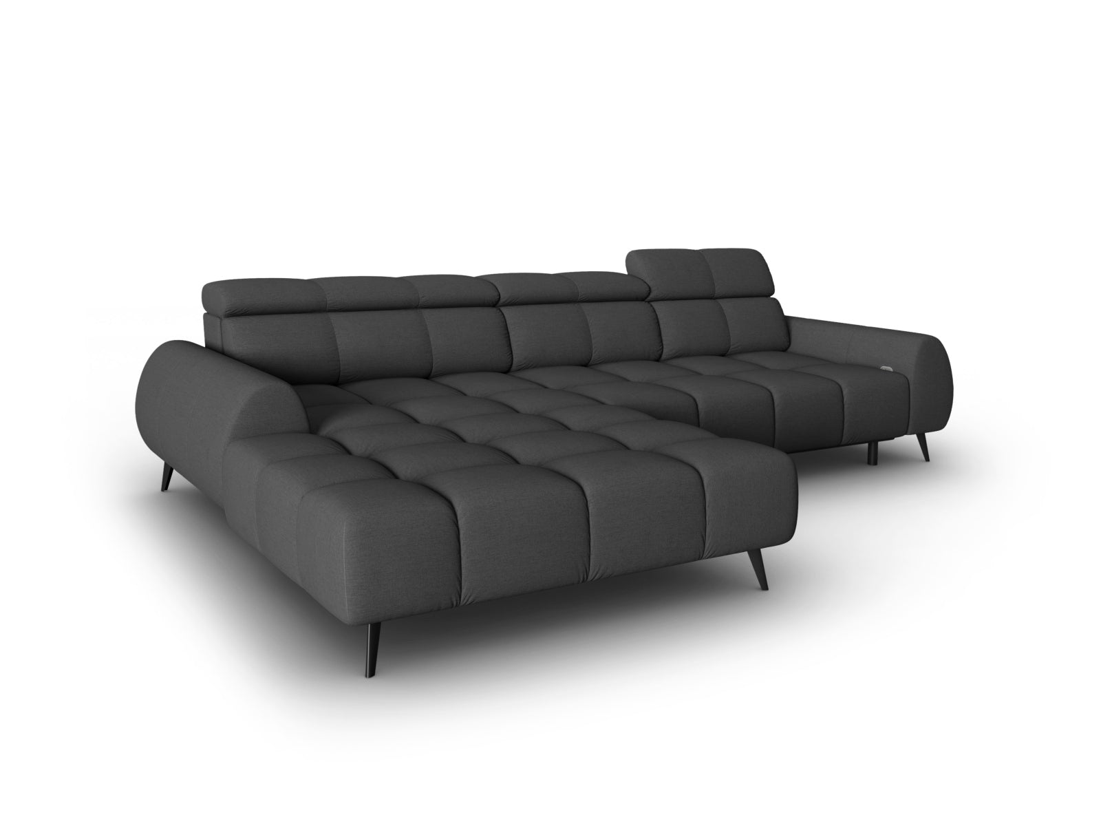 Erleben Sie das Alyse Electric Ecksofa links 5 Sitzer von Micadoni – stilvolles Design trifft auf erstklassigen Komfort für Ihr Wohnzimmer.