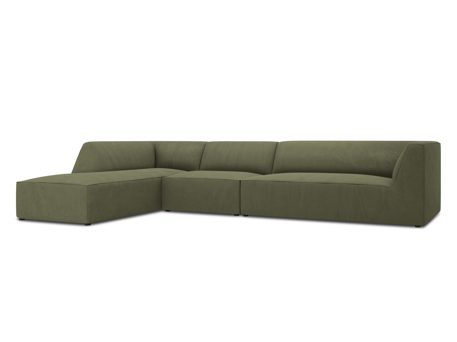 Ruby Modulares Ecksofa links 5 Sitzer in Green präsentiert im Onlineshop von KAQTU Design AG. Ecksofa links ist von Micadoni