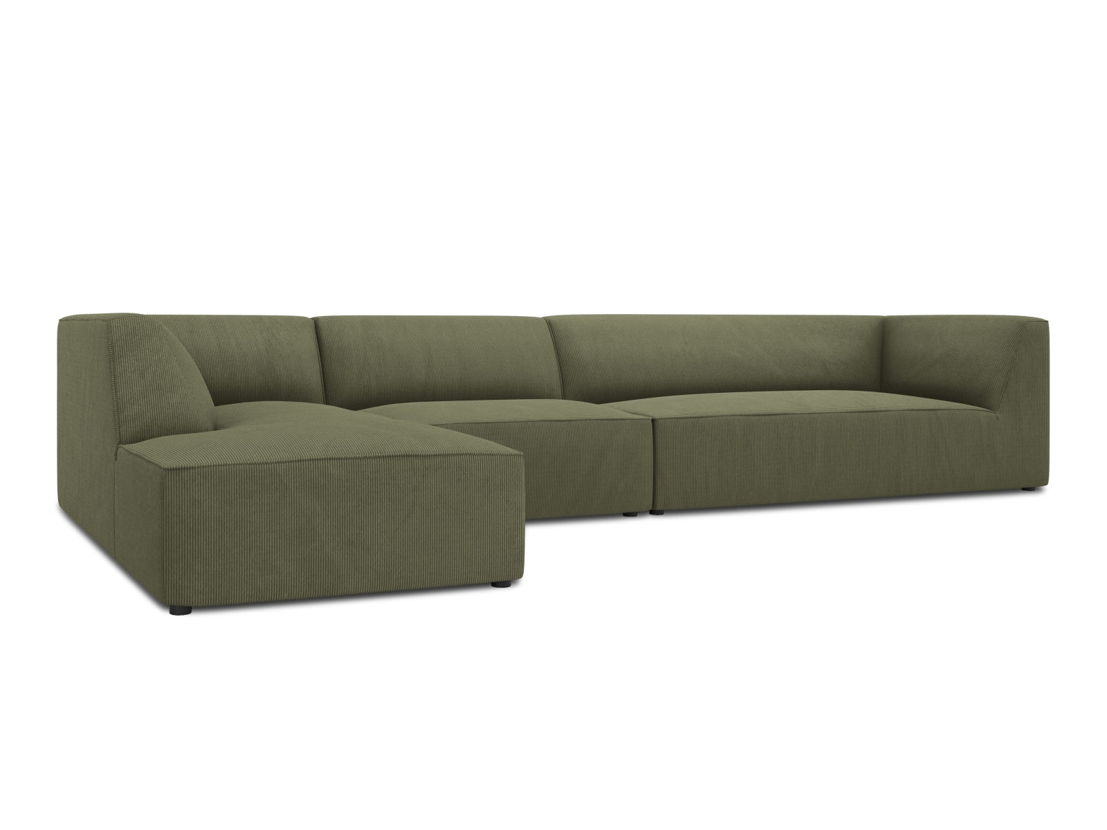 Ruby Modulares Ecksofa links 5 Sitzer in Green präsentiert im Onlineshop von KAQTU Design AG. Ecksofa links ist von Micadoni
