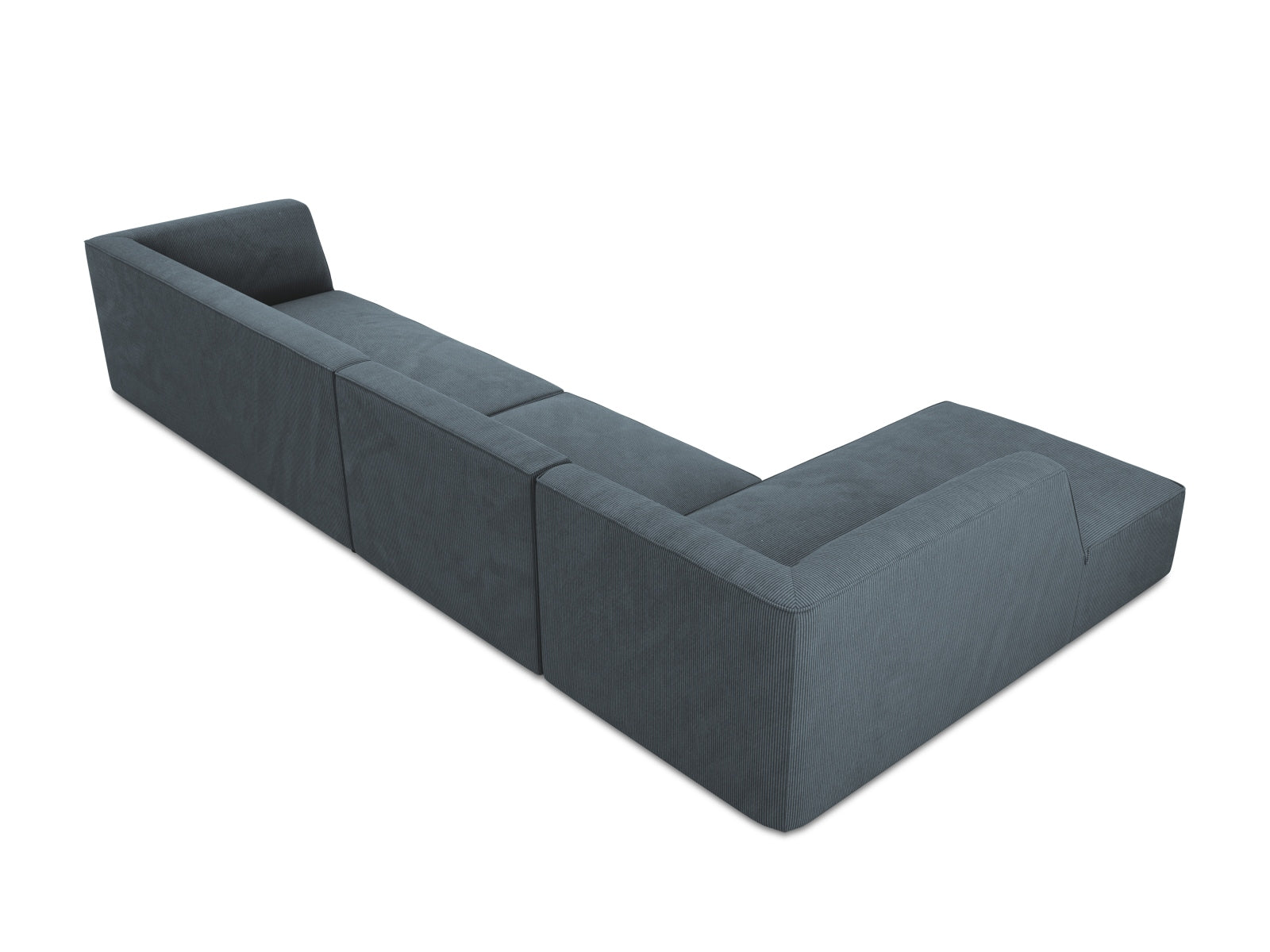 Ruby Modulares Ecksofa links 5 Sitzer in Blue präsentiert im Onlineshop von KAQTU Design AG. Ecksofa links ist von Micadoni