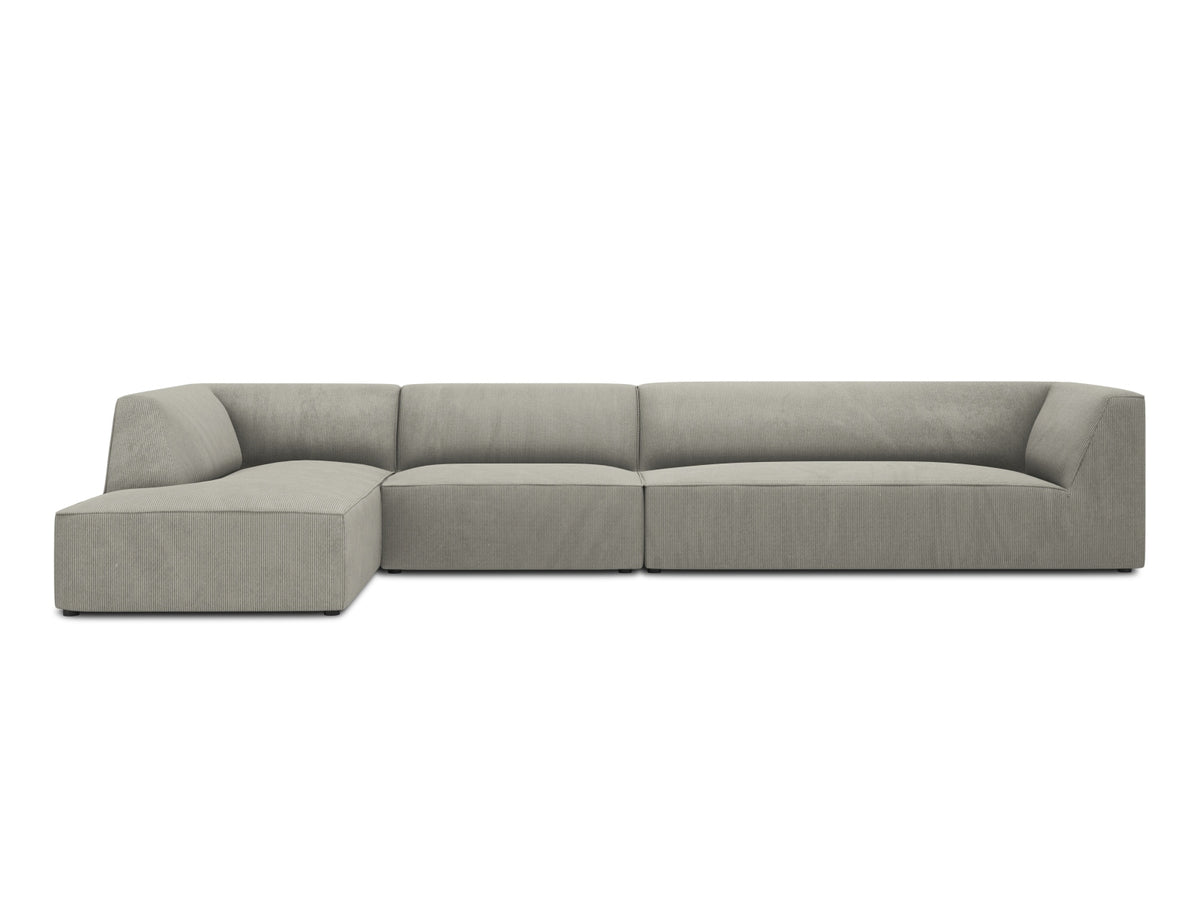 Ruby Modulares Ecksofa links 5 Sitzer in Light Grey-Scala präsentiert im Onlineshop von KAQTU Design AG. Ecksofa links ist von Micadoni