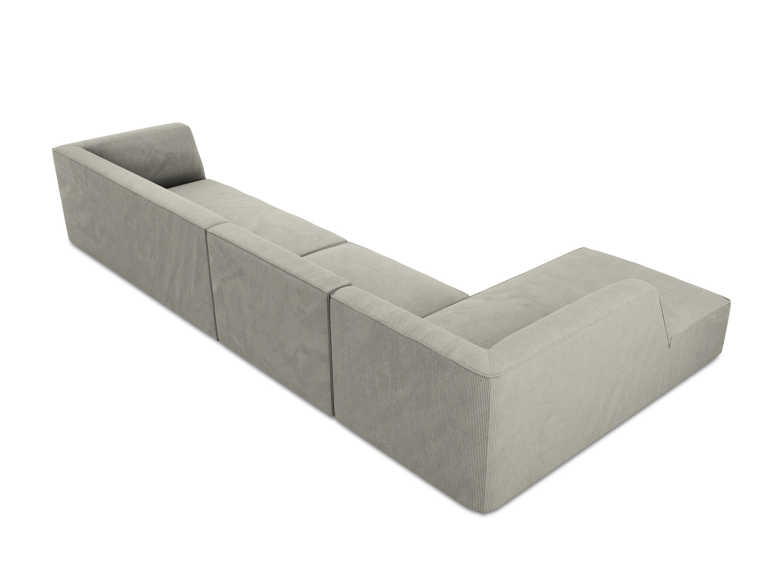 Ruby Modulares Ecksofa links 5 Sitzer in Light Grey präsentiert im Onlineshop von KAQTU Design AG. Ecksofa links ist von Micadoni