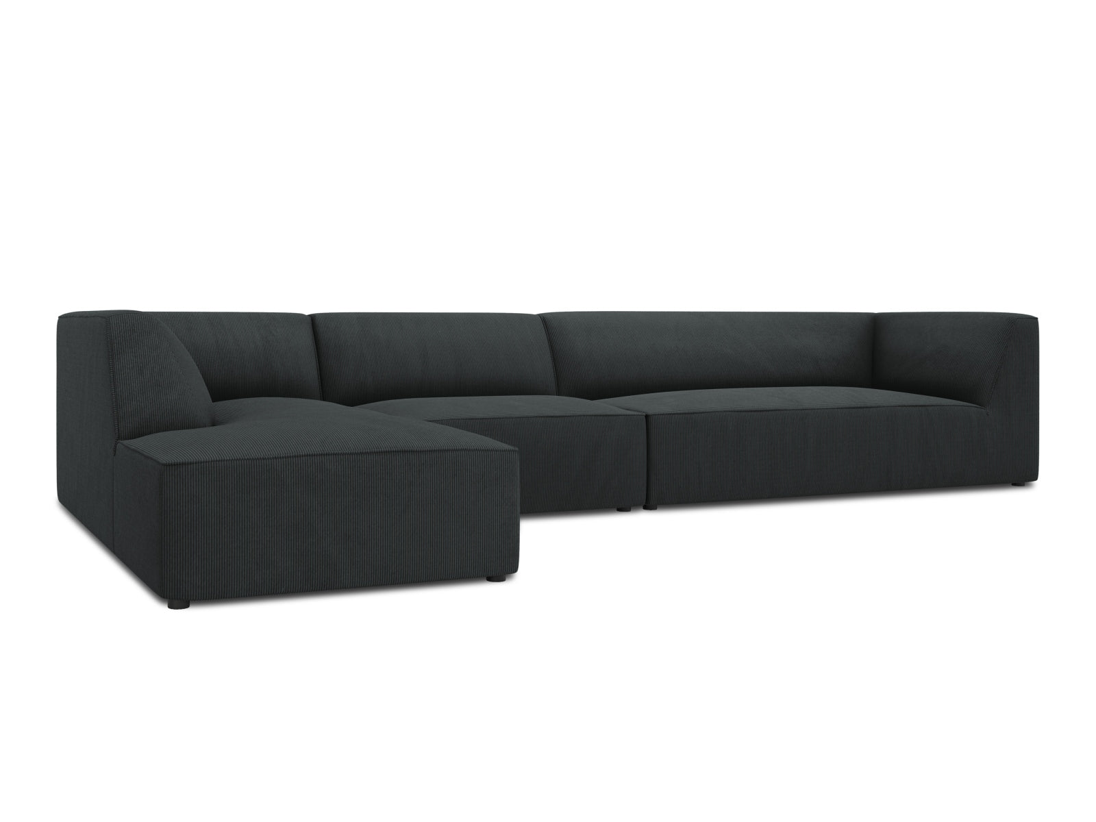 Ruby Modulares Ecksofa links 5 Sitzer in Black präsentiert im Onlineshop von KAQTU Design AG. Ecksofa links ist von Micadoni
