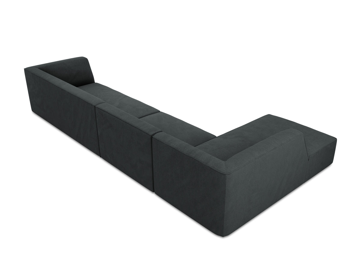 Ruby Modulares Ecksofa links 5 Sitzer in Black-Scala präsentiert im Onlineshop von KAQTU Design AG. Ecksofa links ist von Micadoni