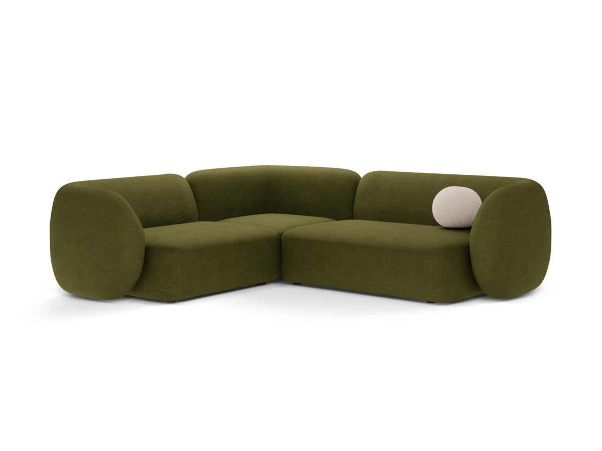 4-Sitzer Modular Ecksofa links Kate in Dark Olive Green-Baloo präsentiert im Onlineshop von KAQTU Design AG. Ecksofa links ist von Micadoni
