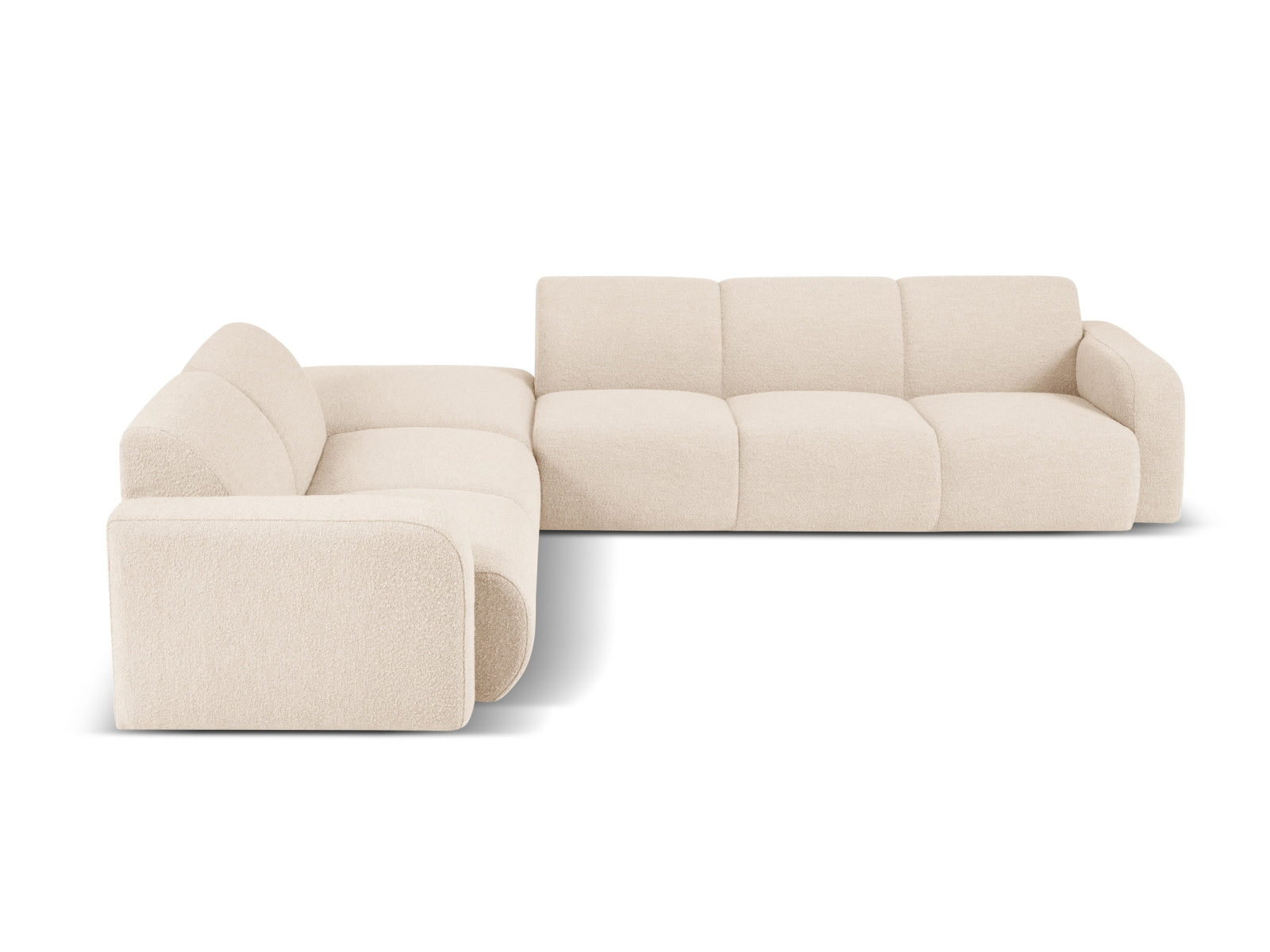 Molino Boucle Ecksofa links 6 Sitzer in Beige präsentiert im Onlineshop von KAQTU Design AG. Ecksofa links ist von Micadoni