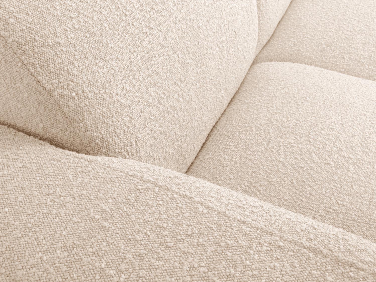 Molino Boucle Ecksofa links 6 Sitzer in Beige präsentiert im Onlineshop von KAQTU Design AG. Ecksofa links ist von Micadoni