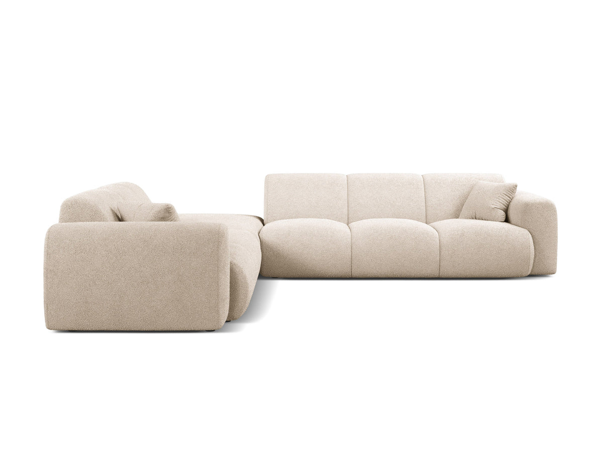 Molino Boucle Ecksofa links 6 Sitzer in Beige-Baloo präsentiert im Onlineshop von KAQTU Design AG. Ecksofa links ist von Micadoni