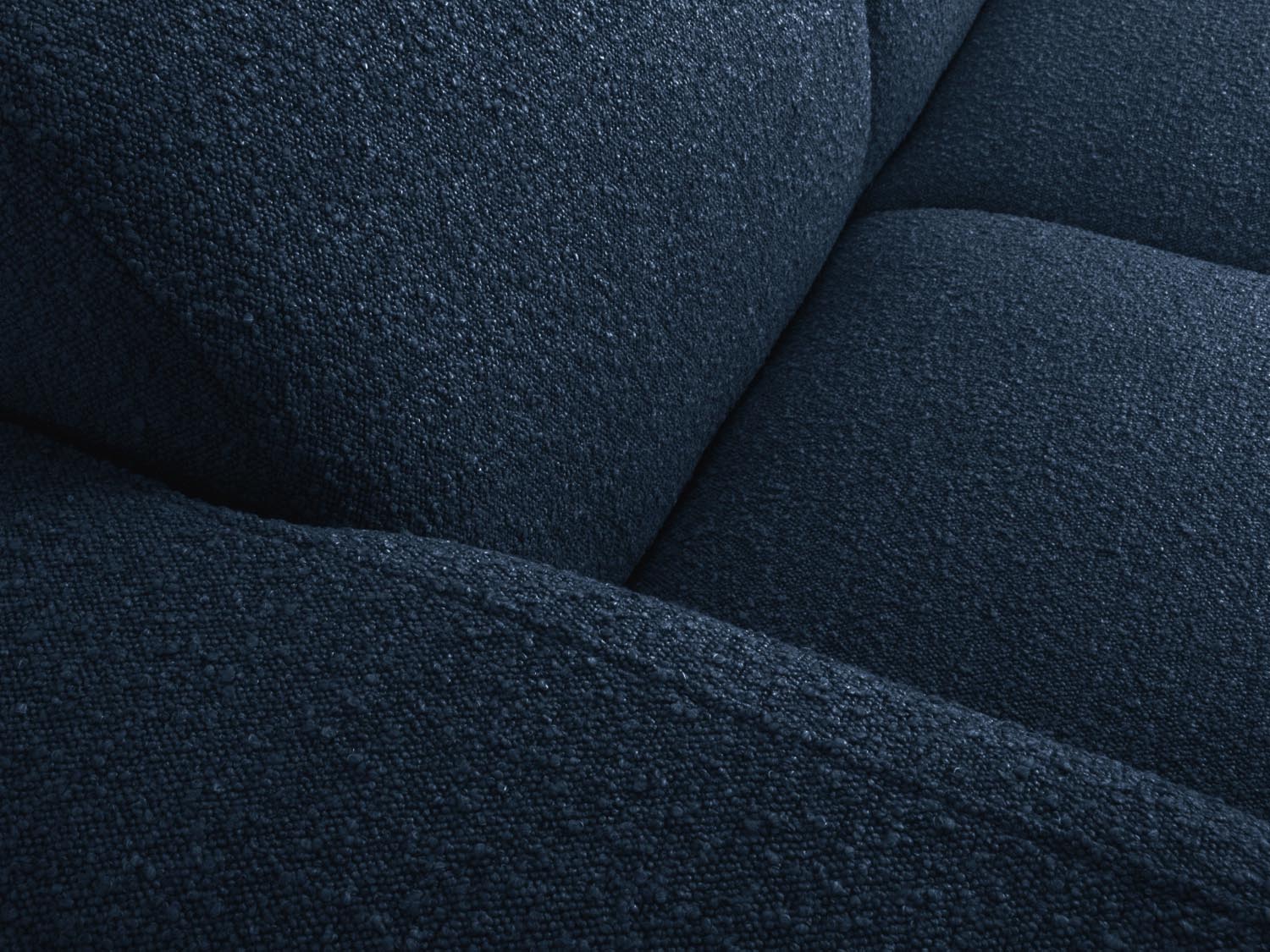 Molino Boucle Ecksofa links 6 Sitzer in Dark Blue präsentiert im Onlineshop von KAQTU Design AG. Ecksofa links ist von Micadoni