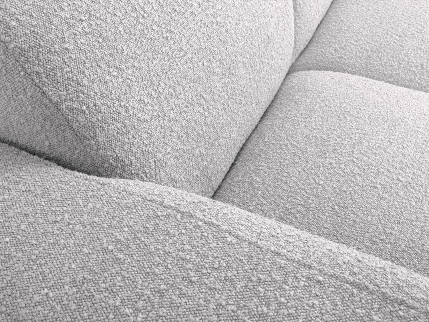 Molino Boucle Ecksofa links 6 Sitzer in Light Grey präsentiert im Onlineshop von KAQTU Design AG. Ecksofa links ist von Micadoni