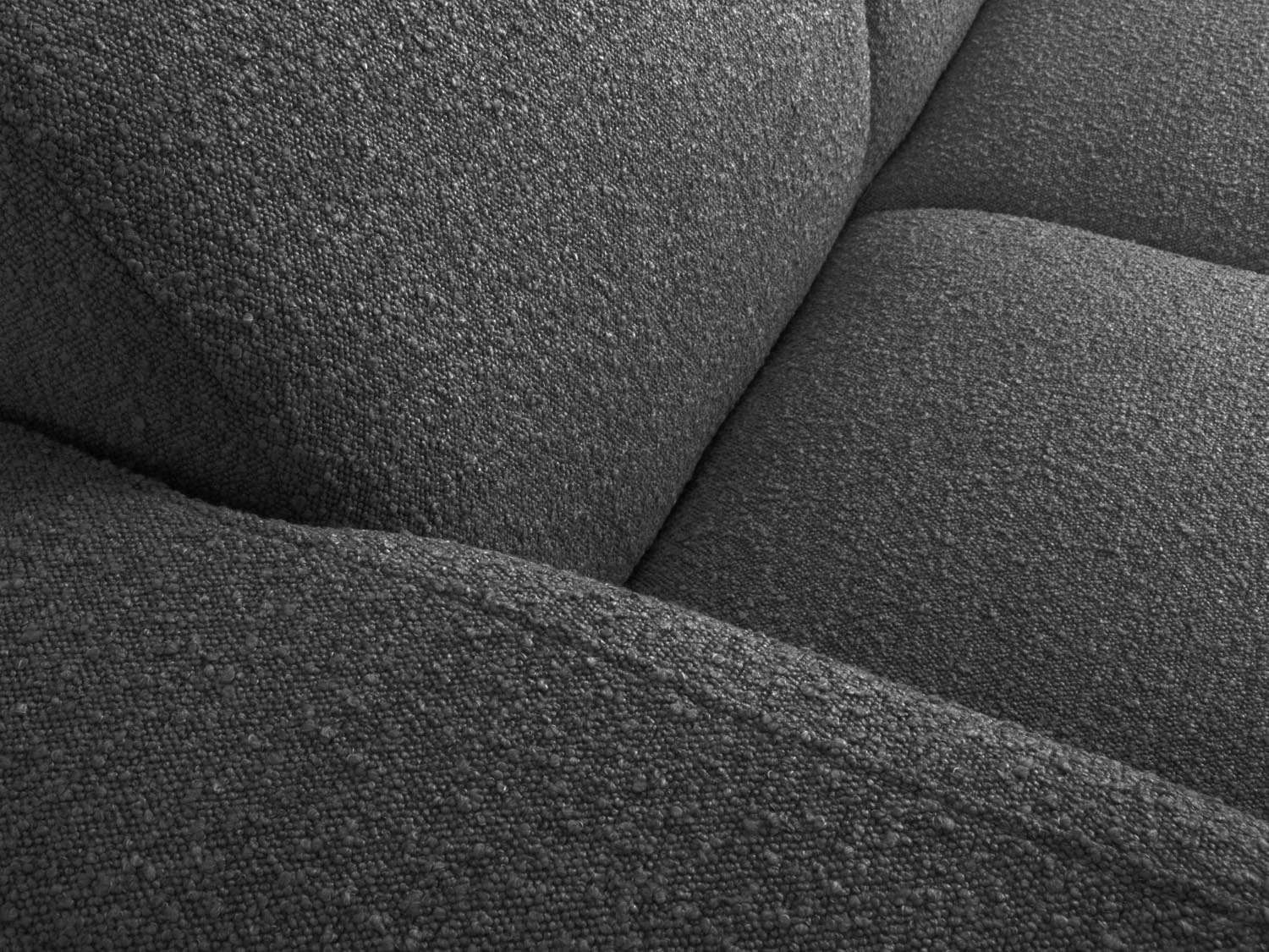 Molino Boucle Ecksofa links 6 Sitzer in Dark Grey präsentiert im Onlineshop von KAQTU Design AG. Ecksofa links ist von Micadoni