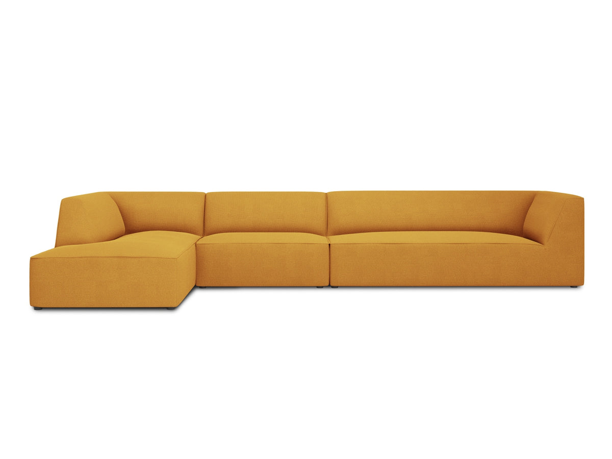 Ruby Modulares Ecksofa links 5 Sitzer in Yellow-Ottawa präsentiert im Onlineshop von KAQTU Design AG. Ecksofa links ist von Micadoni