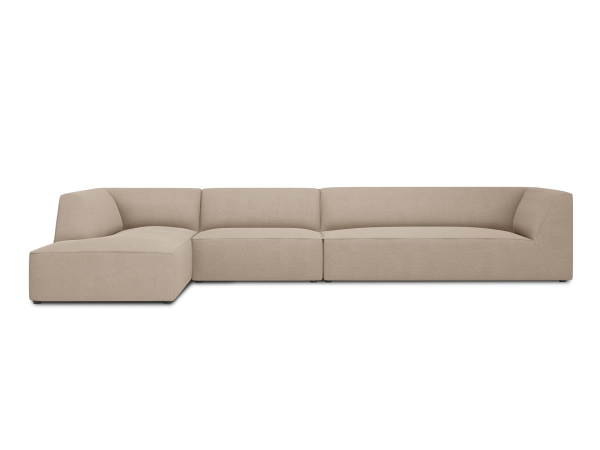 Ruby Modulares Ecksofa links 5 Sitzer in Dark Beige-Ottawa präsentiert im Onlineshop von KAQTU Design AG. Ecksofa links ist von Micadoni