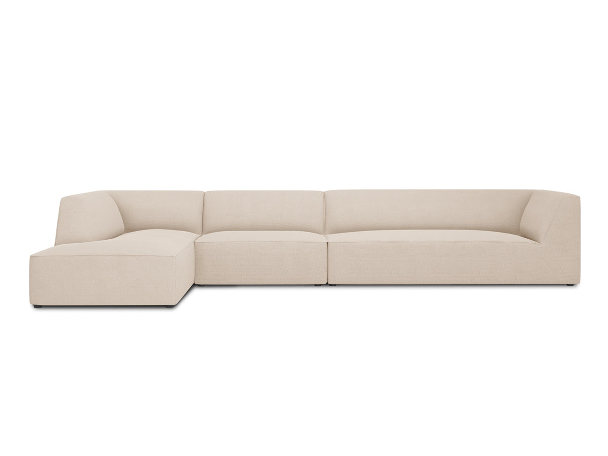 Ruby Modulares Ecksofa links 5 Sitzer in Beige-Ottawa präsentiert im Onlineshop von KAQTU Design AG. Ecksofa links ist von Micadoni